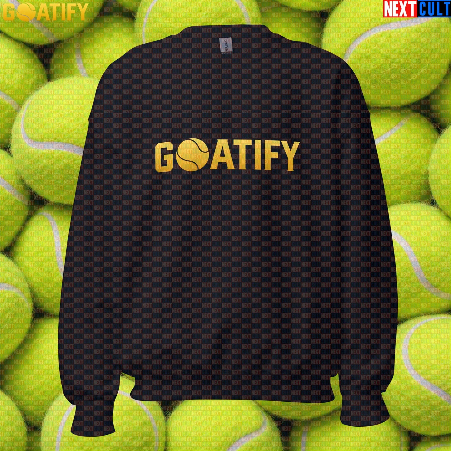 Tennis GOAT Sweatshirt Golden Ball Crewneck for Tennis & Padel Fans & Players | GOATIFY | Sweatshirts | ["NCB", "Padel", "Tennis"]