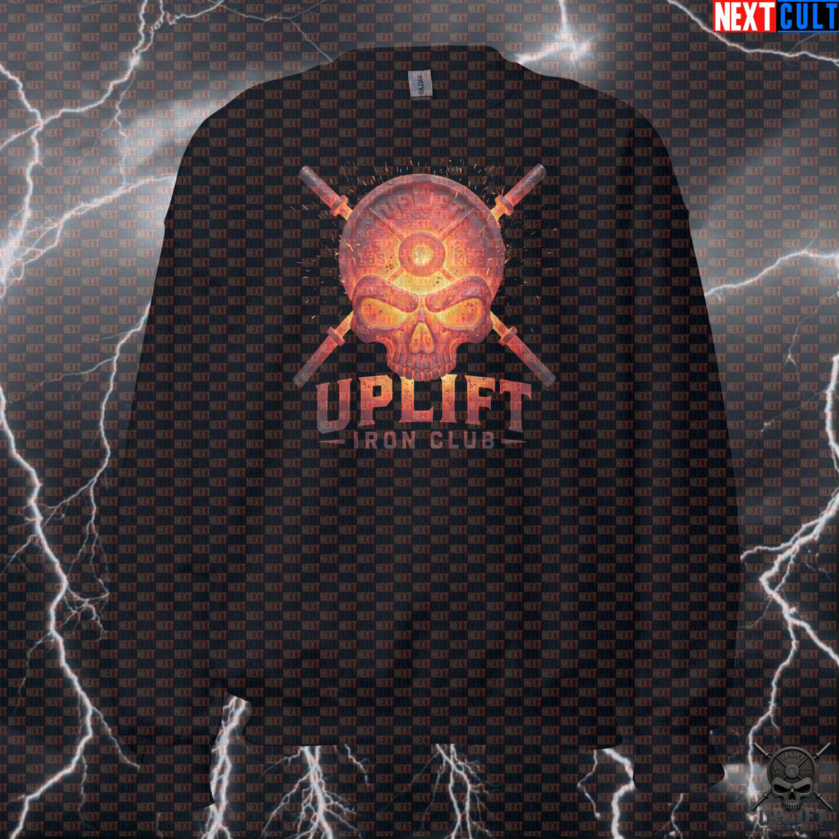 Sweatshirt Molten Skull Crewneck for Lifters Gym Wear Strength Gift Uplift Iron Club | Sweatshirts | ["Bodybuilding", "Fitness", "Gym", "Hardcore", "NCB", "Powerlifting", "Pump Cover", "Workout"]