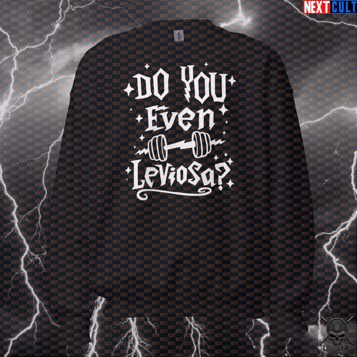 Do You Even Leviosa Sweatshirt Wizard Gym Parody for Lifters Bodybuilding Crewneck | Sweatshirts | ["Bodybuilding", "Books", "Films", "Fitness", "Gym", "Harry Potter", "NCB", "Pump Cover", "Workout"]