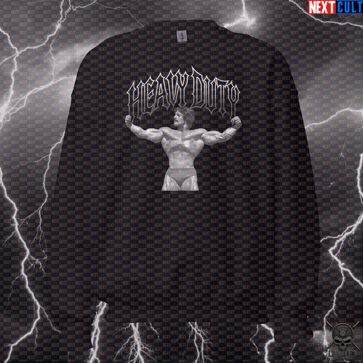 Mike Mentzer Heavy Duty Sweatshirt Old School Bodybuilding Crewneck for Lifters | Sweatshirts | ["Bodybuilding", "Fitness", "Gym", "Mike Mentzer", "NCB", "Pump Cover", "Workout"]