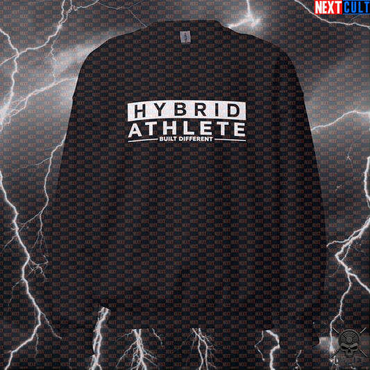 Hybrid Athlete Sweatshirt – Built Different Crewneck for HYROX, CrossFit & Spartan Athletes Sweatshirts Next Cult Brand