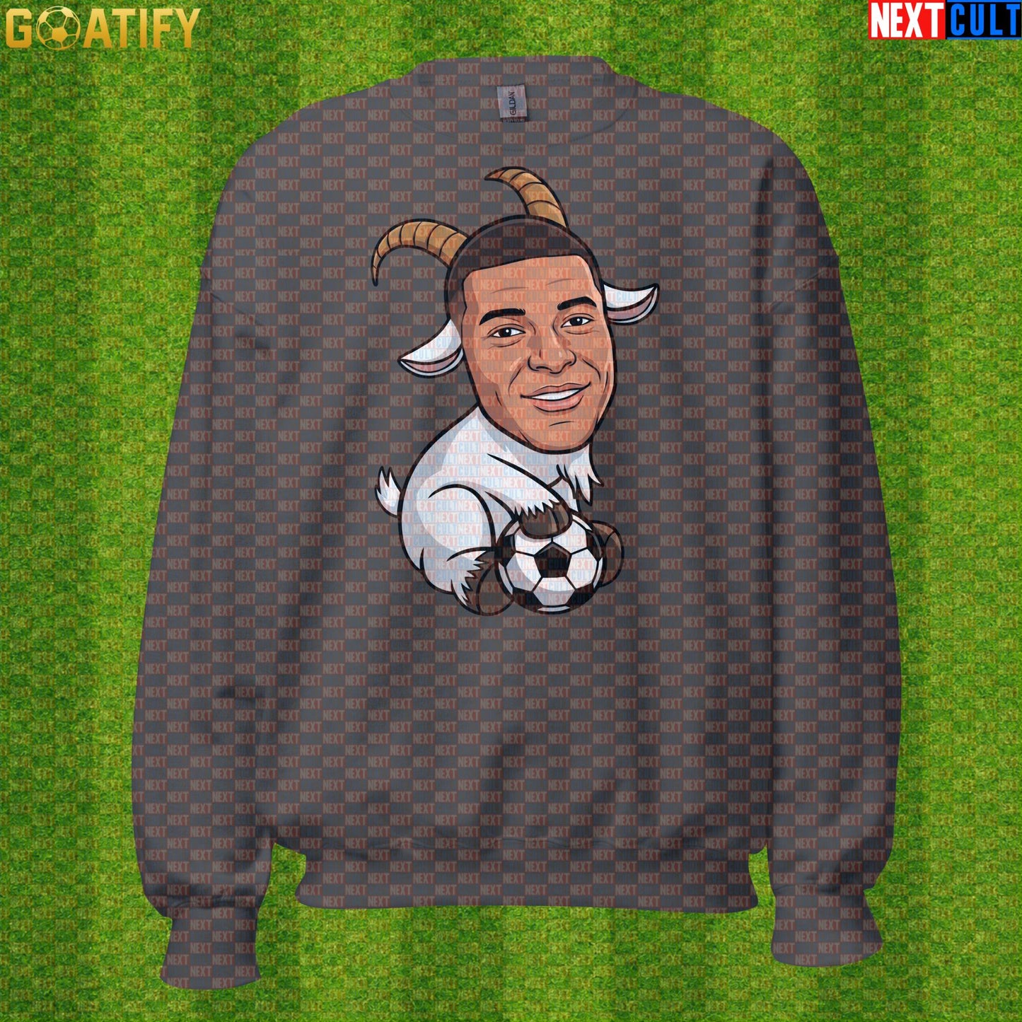 Kylian Mbappe Sweatshirt – GOAT Soccer Crewneck Football Gift for France and Real Madrid Fans |  | ["Football", "France", "Kylian Mbappe", "PSG", "Real Madrid", "Soccer"]