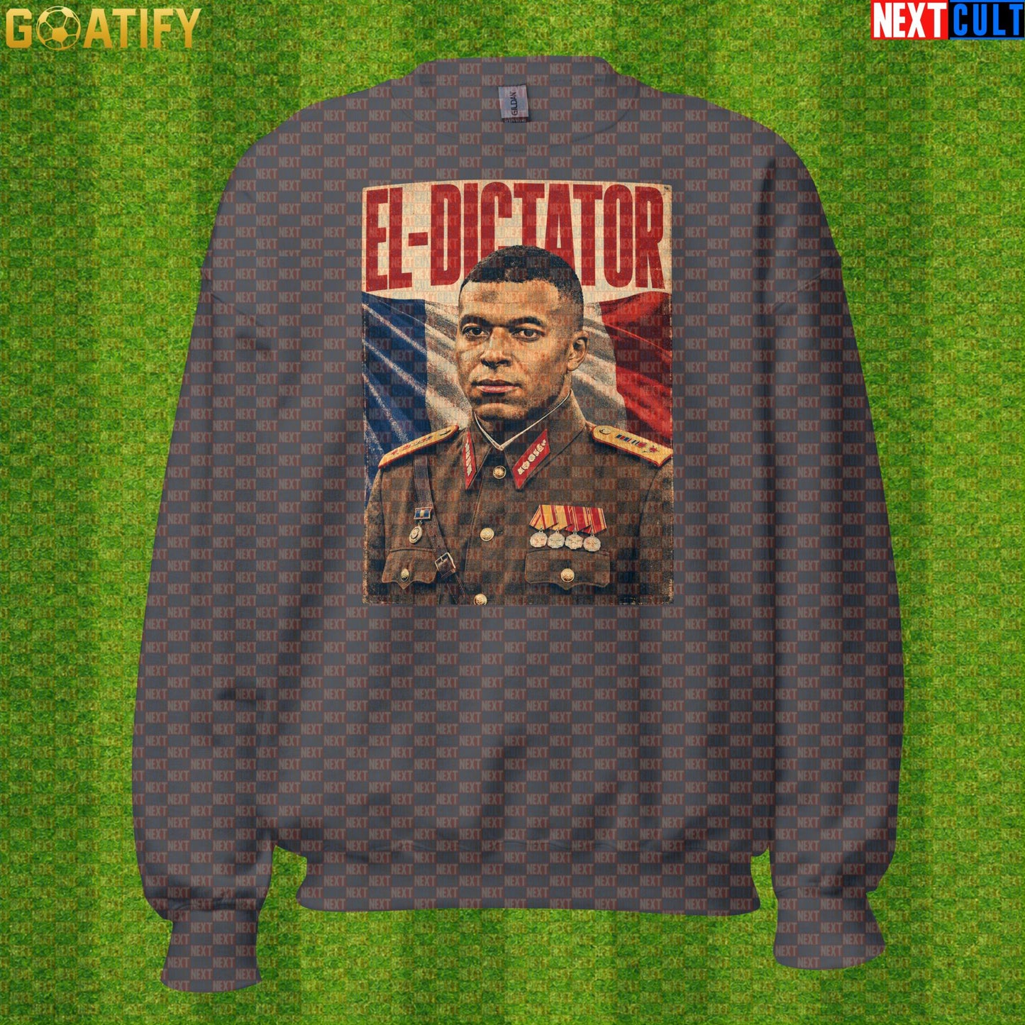 Kylian Mbappe Sweatshirt – El Dictator Retro Soccer Meme Crewneck for World Cup Fans |  | ["Football", "France", "Kylian Mbappe", "PSG", "Real Madrid", "Soccer"]