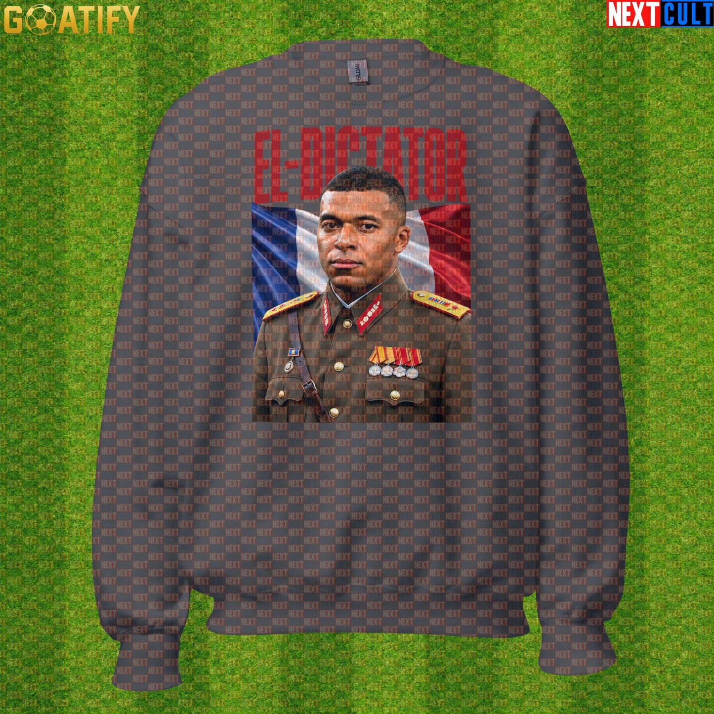 Kylian Mbappe Sweatshirt – El Dictator Retro Soccer Crewneck for France and PSG Fans |  | ["Football", "France", "Kylian Mbappe", "PSG", "Real Madrid", "Soccer"]