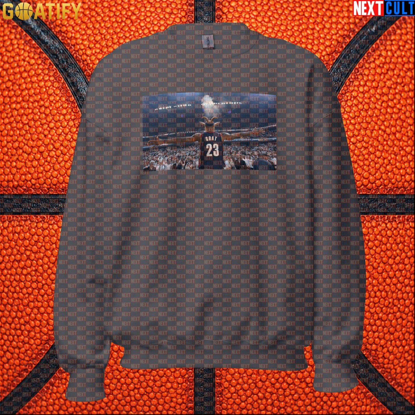 LeBron James Sweatshirt – Cleveland Chalk Toss Crewneck Gift for Cavaliers and NBA Fans |  | ["Basketball", "Cleveland Cavaliers", "LeBron James", "NBA"]