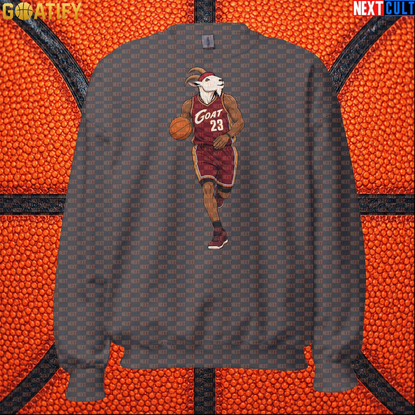 LeBron James Sweatshirt – Cleveland GOAT Crewneck Gift for Cavaliers Basketball Fans |  | ["Basketball", "Cleveland Cavaliers", "LeBron James", "NBA"]