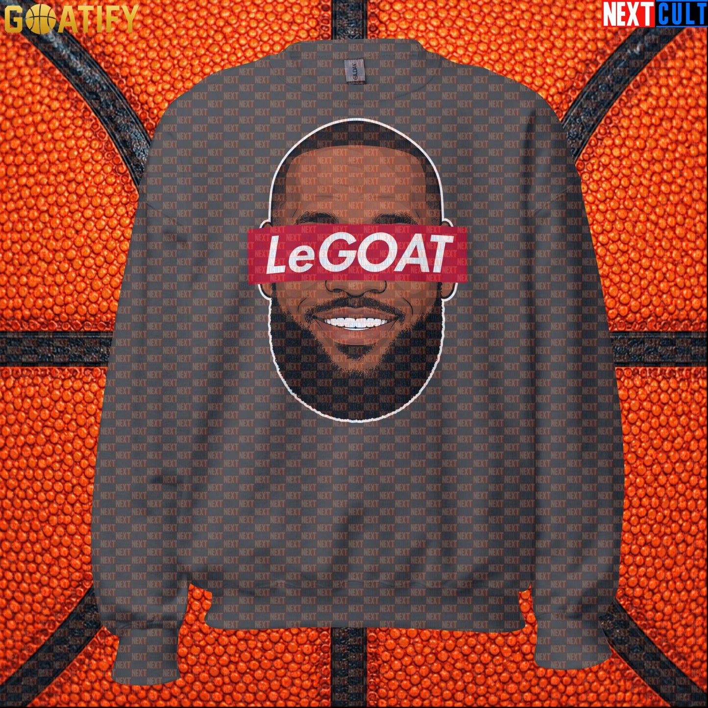 LeBron James Sweatshirt – Retro LeGOAT Crewneck Gift for NBA Fans and Basketball Collectors |  | ["Basketball", "Cleveland Cavaliers", "LeBron James", "Los Angeles Lakers", "Miami Heat", "NBA"]