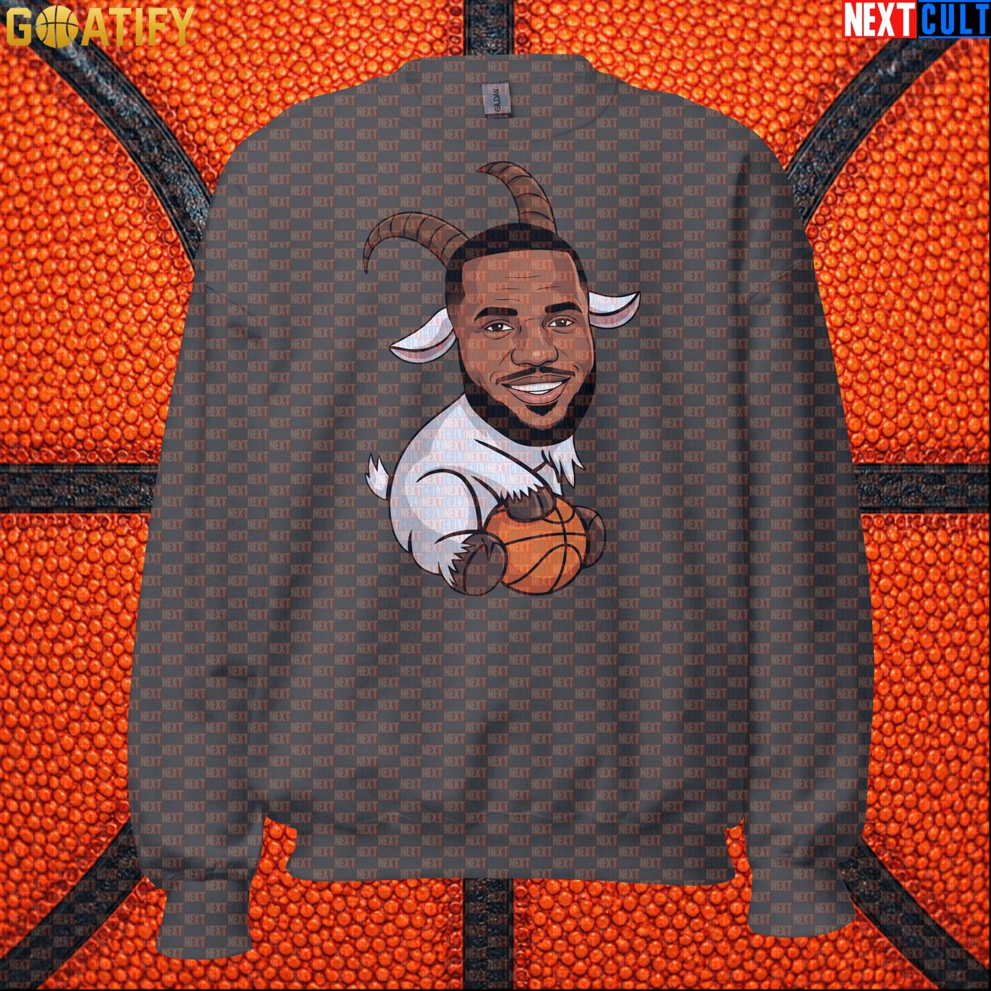 LeBron James Sweatshirt – LeGOAT Basketball Crewneck Gift for NBA Fans and Collectors |  | ["Basketball", "Cleveland Cavaliers", "LeBron James", "Los Angeles Lakers", "Miami Heat", "NBA"]