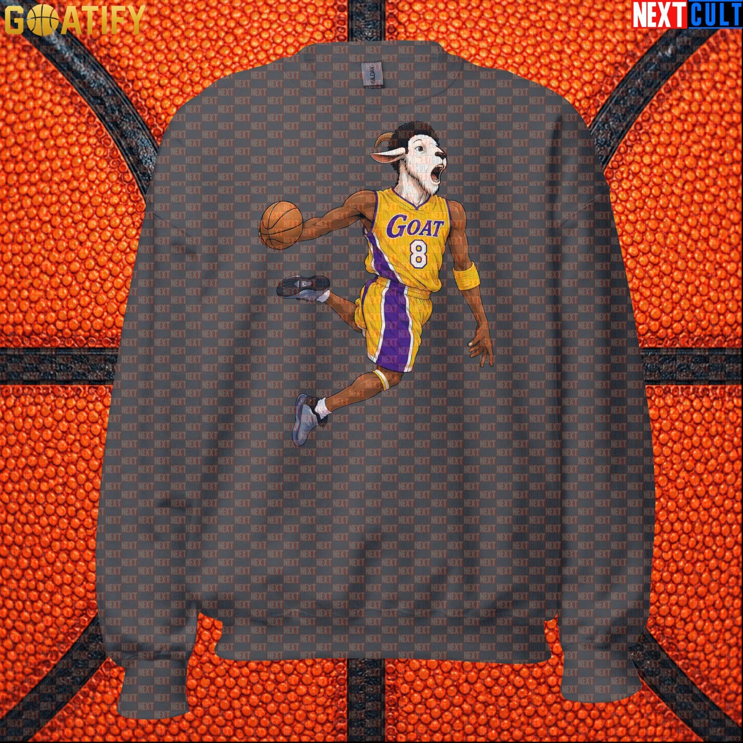 Kobe Bryant Sweatshirt – Young Kobe No. 8 GOAT Crewneck Gift for Lakers Basketball Fans |  | ["Basketball", "Kobe Bryant", "Los Angeles Lakers", "NBA"]