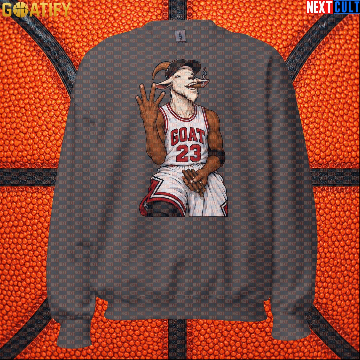 Michael Jordan Sweatshirt – GOAT Cigar Celebration Crewneck for Chicago Bulls Fans |  | ["Basketball", "Chicago Bulls", "Michael Jordan", "NBA"]
