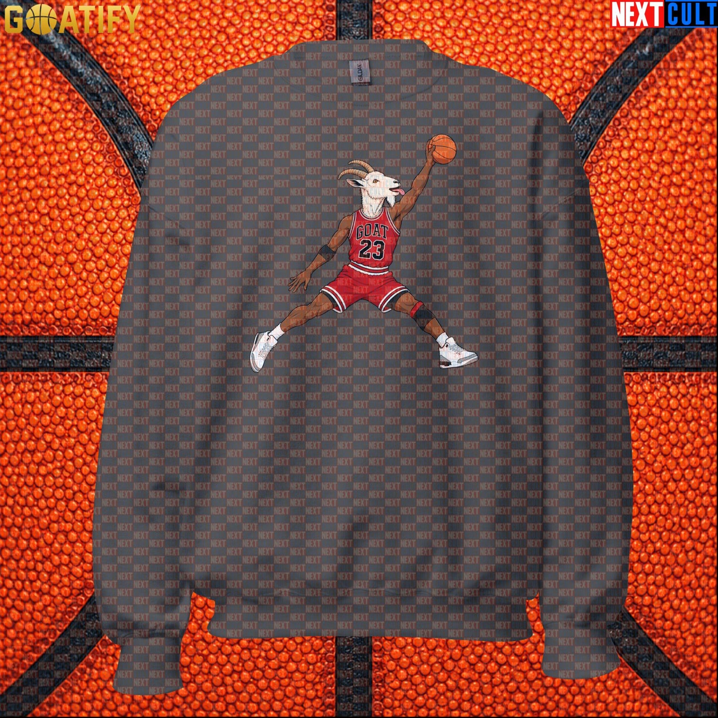 Michael Jordan Sweatshirt – Free Throw Line Dunk GOAT Crewneck for Chicago Bulls Fans |  | ["Basketball", "Chicago Bulls", "Michael Jordan", "NBA"]