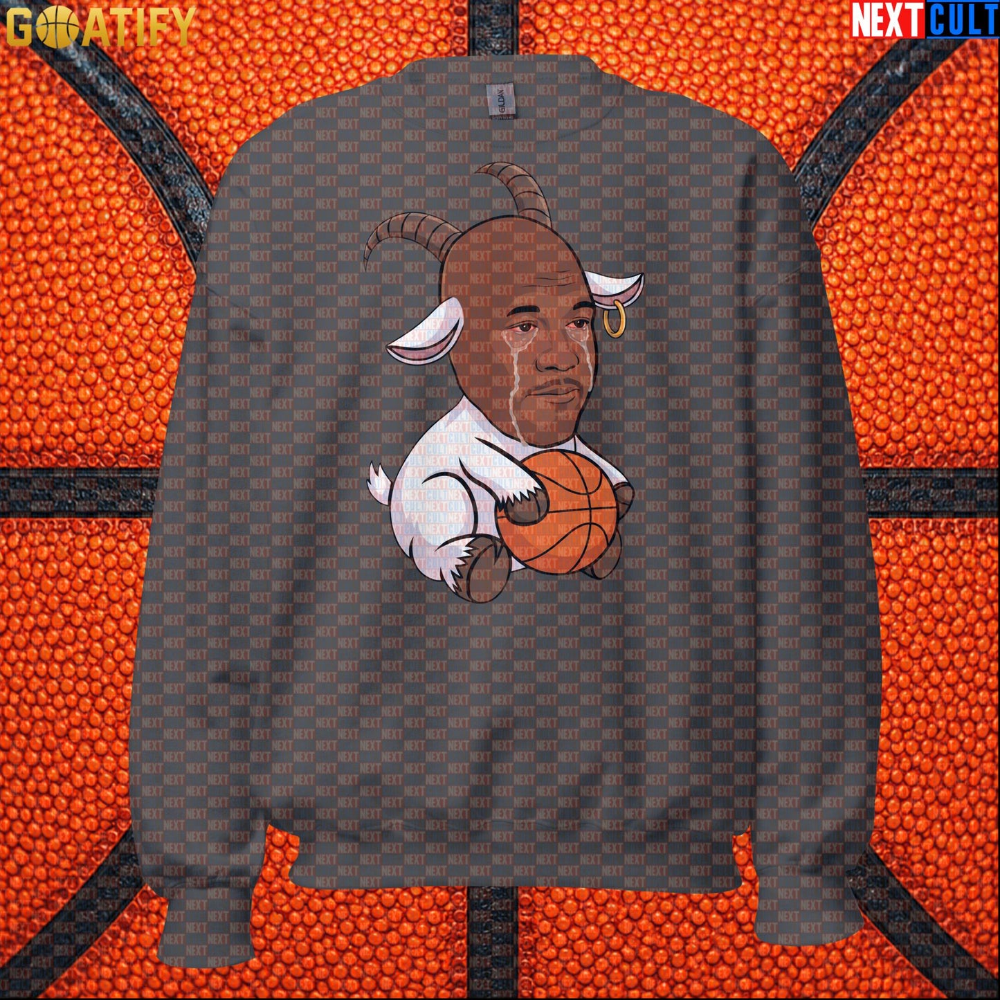 Michael Jordan Sweatshirt - Crying Jordan GOAT Meme Crewneck Gift for Chicago Bulls NBA Fans |  | ["Basketball", "Chicago Bulls", "Michael Jordan", "NBA"]