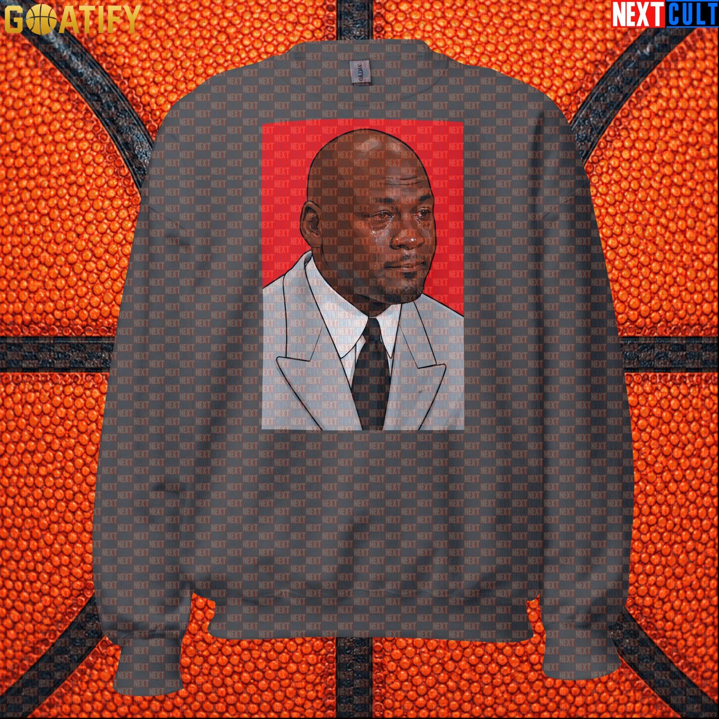 Michael Jordan Sweatshirt Crying Jordan Meme Crewneck Gift for Chicago Bulls NBA Fans |  | ["Basketball", "Chicago Bulls", "Michael Jordan", "NBA"]