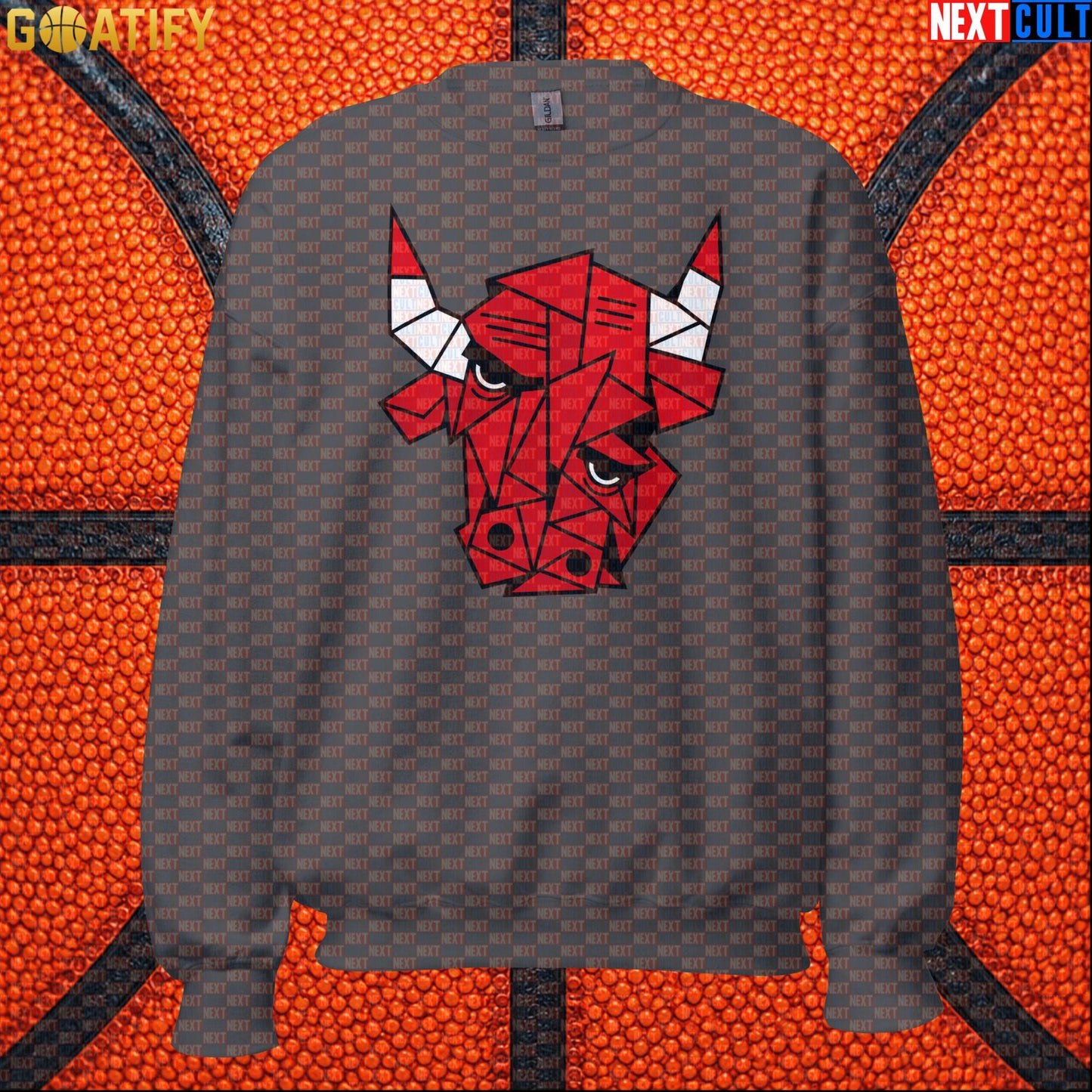 Chicago Bulls Meme Sweatshirt – Picasso Bulls Cubism Art Crewneck for Basketball Fans |  | ["Basketball", "Chicago Bulls", "NBA"]