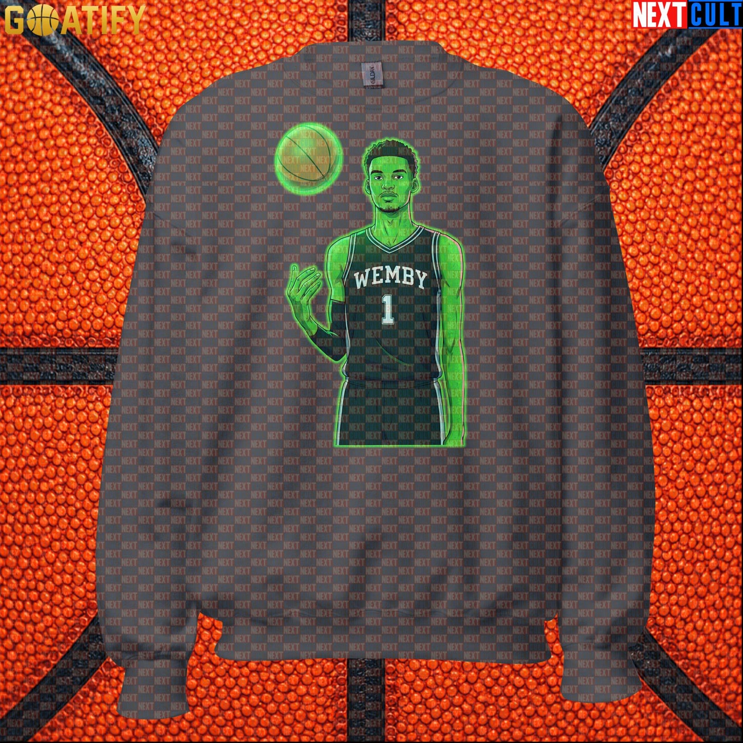 Basketball Sweatshirt Alien Wemby Sci-Fi Graphic for Spurs Fans, Winter Games and Gifts |  | ["Basketball", "France", "NBA", "San Antonio Spurs", "Victor Wembanyama", "Wemby"]