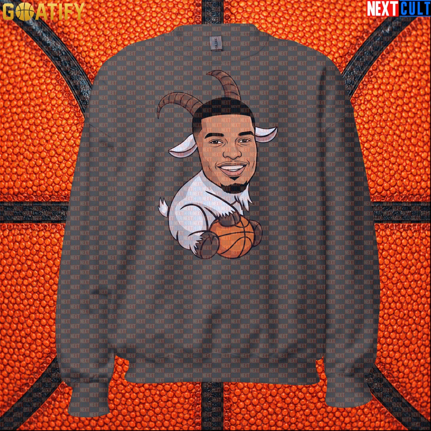 Basketball Sweatshirt Victor Wembanyama GOAT Cartoon for Spurs Fans, NBA Game Day Crewneck |  | ["Basketball", "France", "NBA", "San Antonio Spurs", "Victor Wembanyama", "Wemby"]