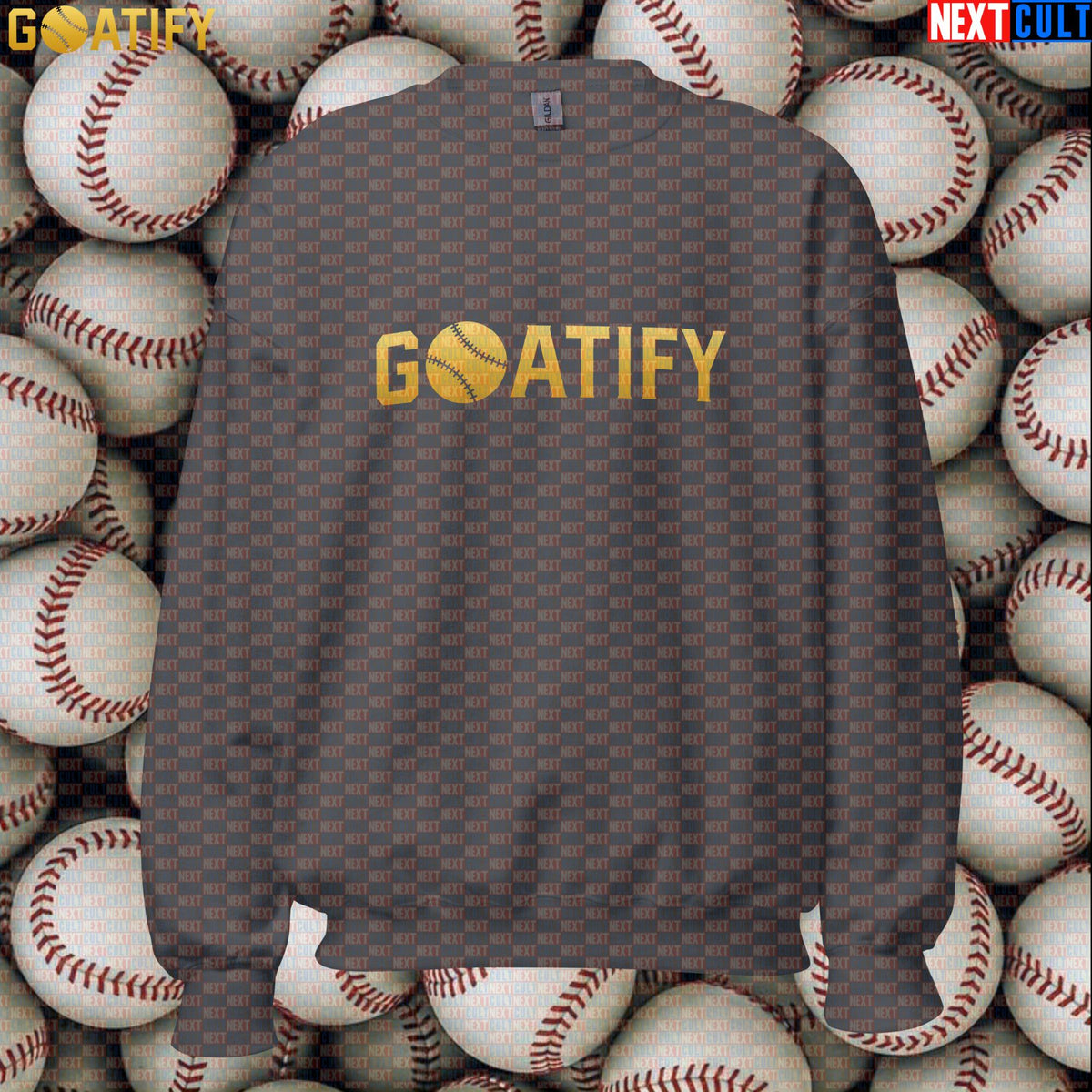 Sweatshirt GOATIFY Baseball GOAT Crewneck for MLB Fans Greatest of All Time Sports Gift | Sweatshirts | ["Baseball", "MLB", "NCB"]