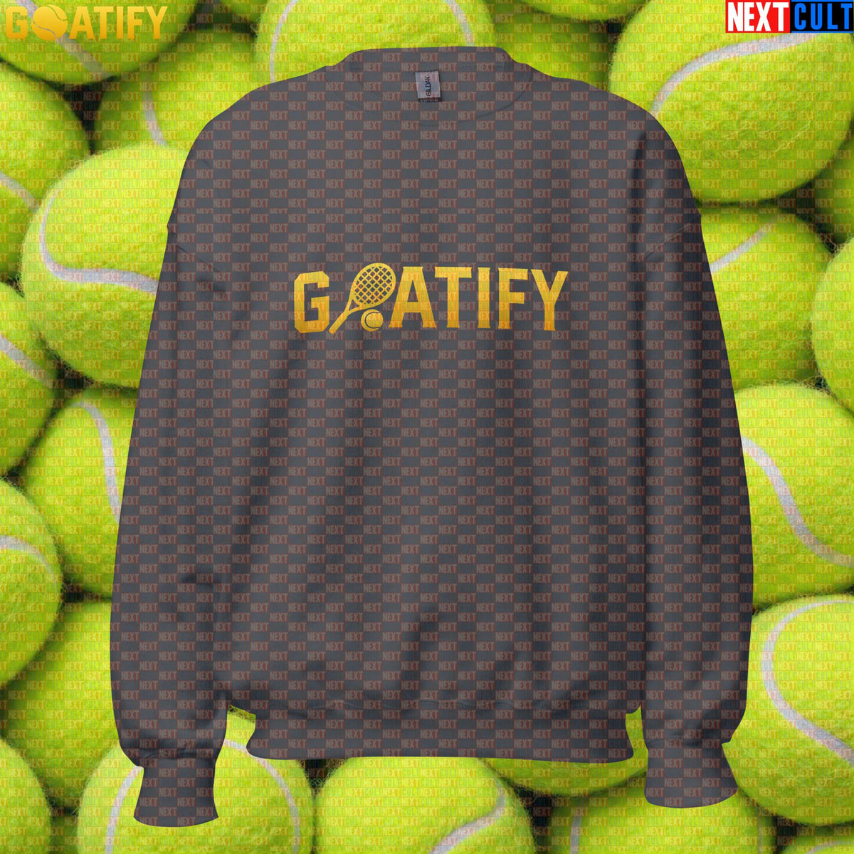Tennis GOAT Sweatshirt Golden Racket & Ball Crewneck for Players & Sports Fans | GOATIFY | Sweatshirts | ["NCB", "Tennis"]