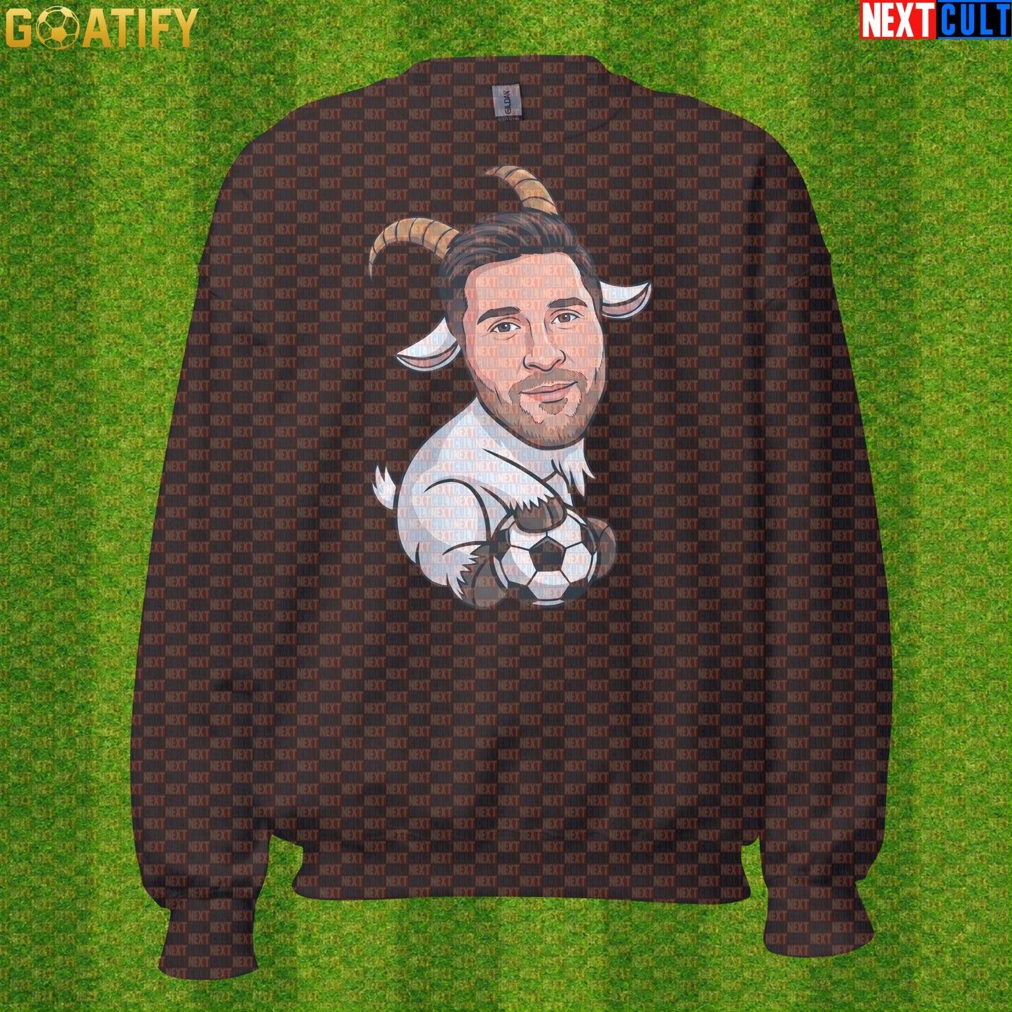 Lionel Messi Sweatshirt - GOAT Soccer Crewneck Gift for Argentina World Cup Football Fans |  | ["Argentina", "Barcelona", "Football", "Inter Miami", "Lionel Messi", "Soccer"]