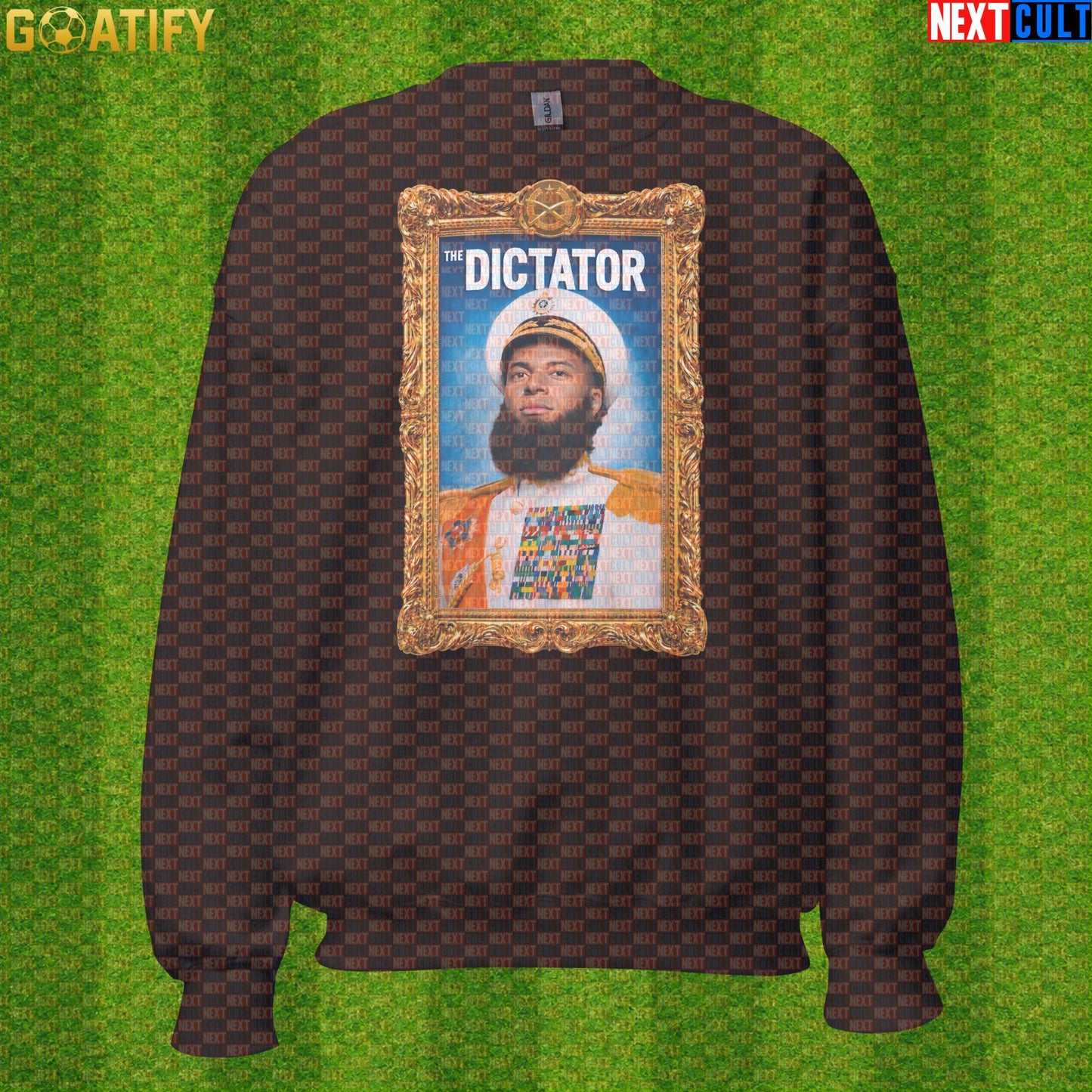 Kylian Mbappe Sweatshirt – Regal El Dictator Soccer Crewneck for France Football Fans Dark Chocolate Next Cult Brand