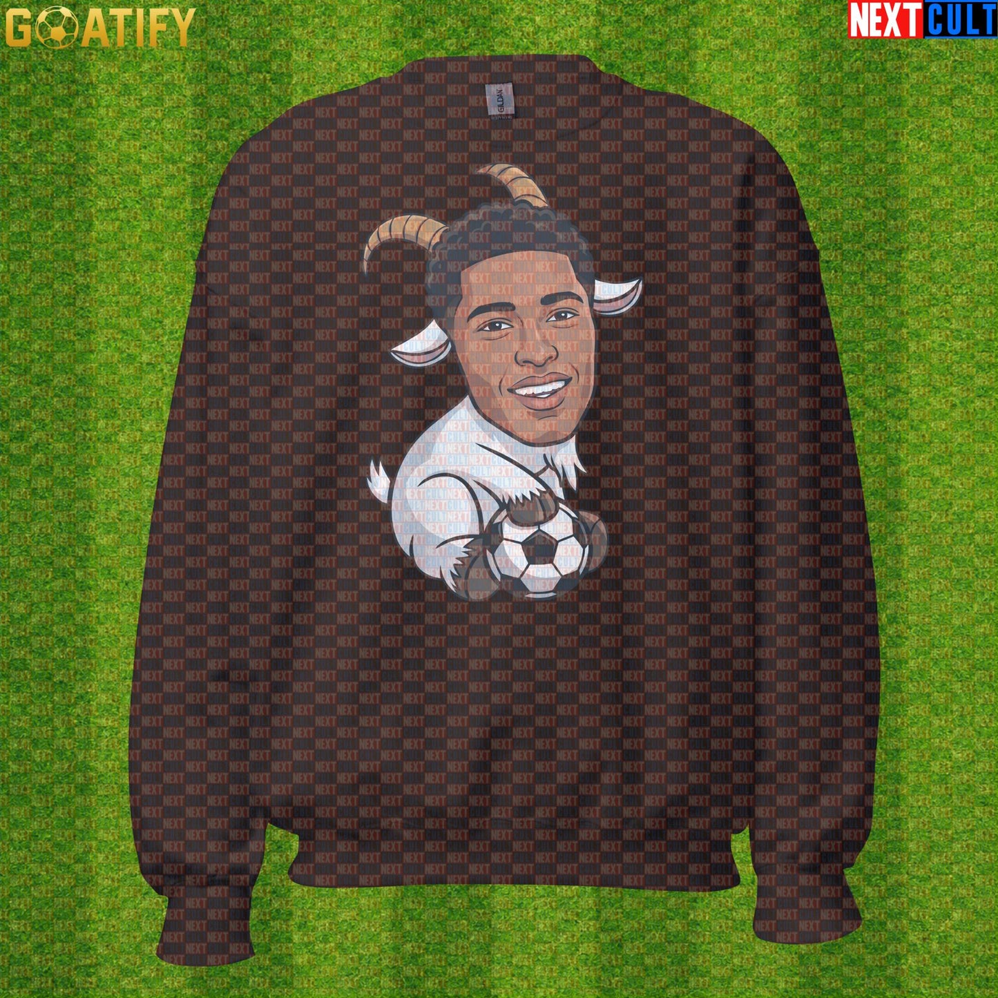Jude Bellingham Sweatshirt – GOAT Football Crewneck for Madrid and England Supporters |  | ["Borussia Dortmund", "England", "Football", "Jude Bellingham", "Real Madrid", "Soccer"]