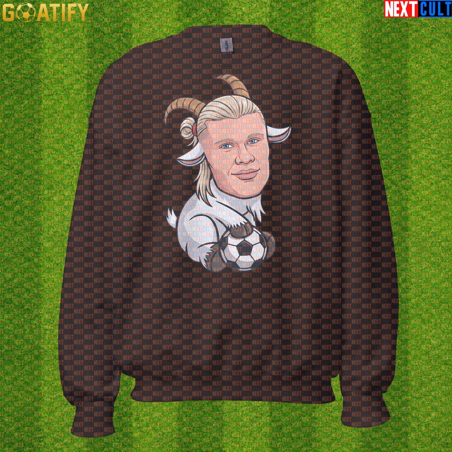 Erling Haaland Sweatshirt – Nordic GOAT Crewneck for Norway and Borussia Dortmund Fans |  | ["Borussia Dortmund", "Erling Haaland", "Football", "Manchester City", "Norway", "Soccer"]