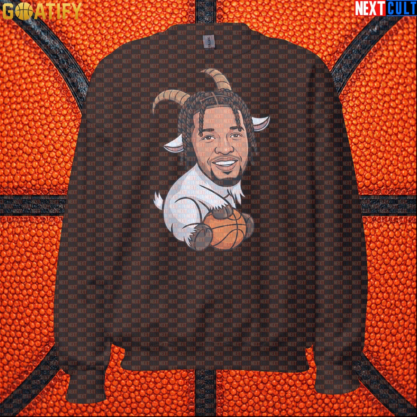 Jalen Brunson Sweatshirt – Finals MVP GOAT Crewneck Gift for New York Basketball Fans Dark Chocolate Next Cult Brand