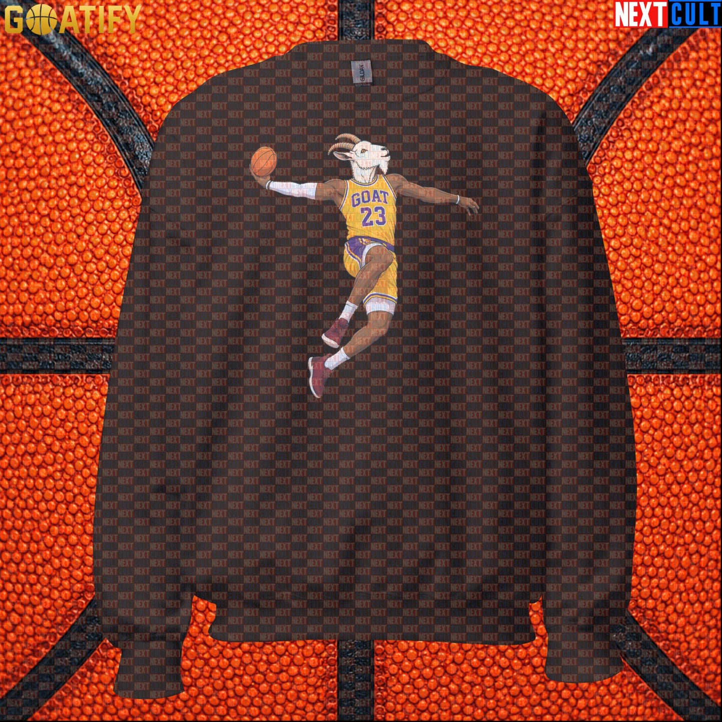 LeBron James Sweatshirt – Retro Lakers GOAT Dunk Crewneck Gift for NBA Basketball Fans |  | ["Basketball", "LeBron James", "Los Angeles Lakers", "NBA"]