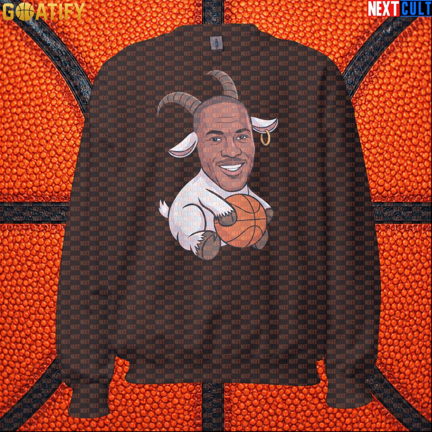 Michael Jordan Sweatshirt - GOAT Chicago Bulls Basketball Crewneck Gift for Jordan NBA Fans |  | ["Basketball", "Chicago Bulls", "Michael Jordan", "NBA"]