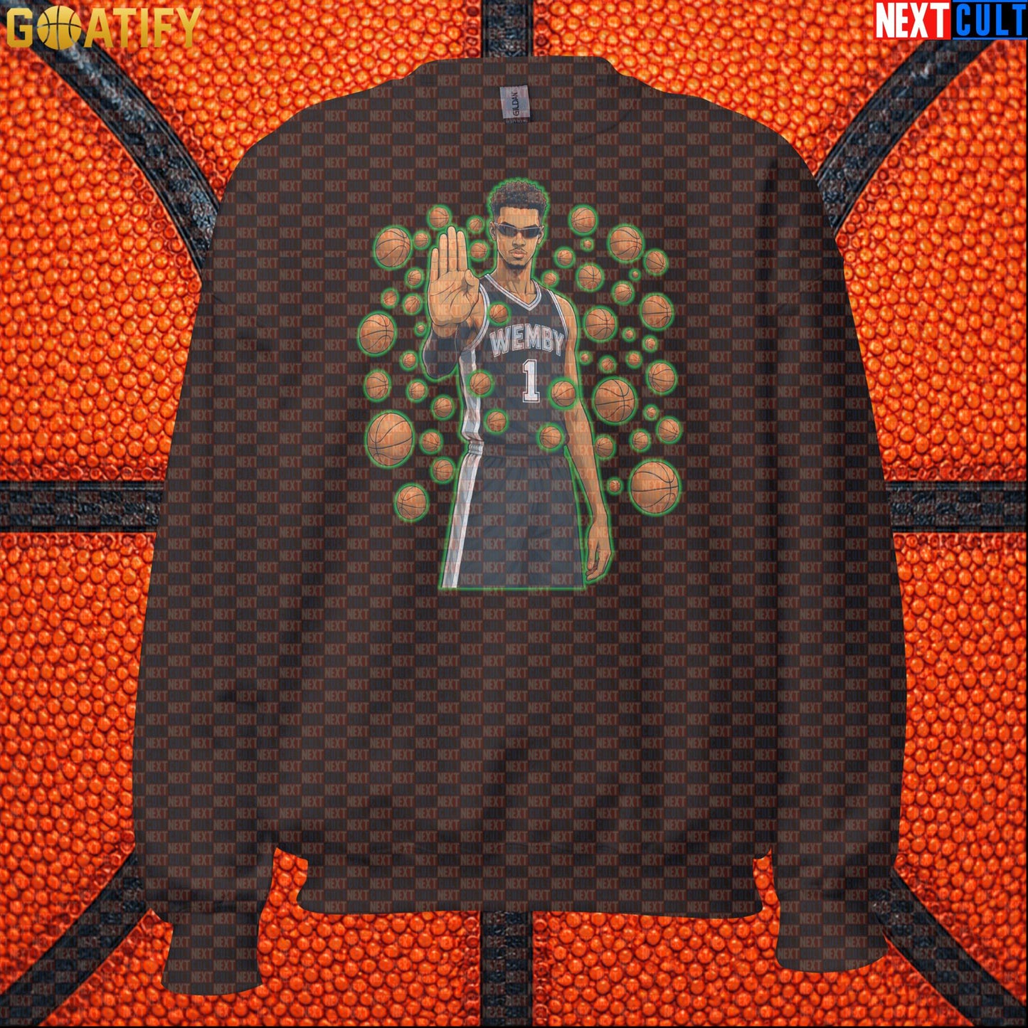 Basketball Sweatshirt Wemby Matrix Stopper Meme Gift for Spurs Fans and NBA Collectors |  | ["Basketball", "France", "NBA", "San Antonio Spurs", "Victor Wembanyama"]