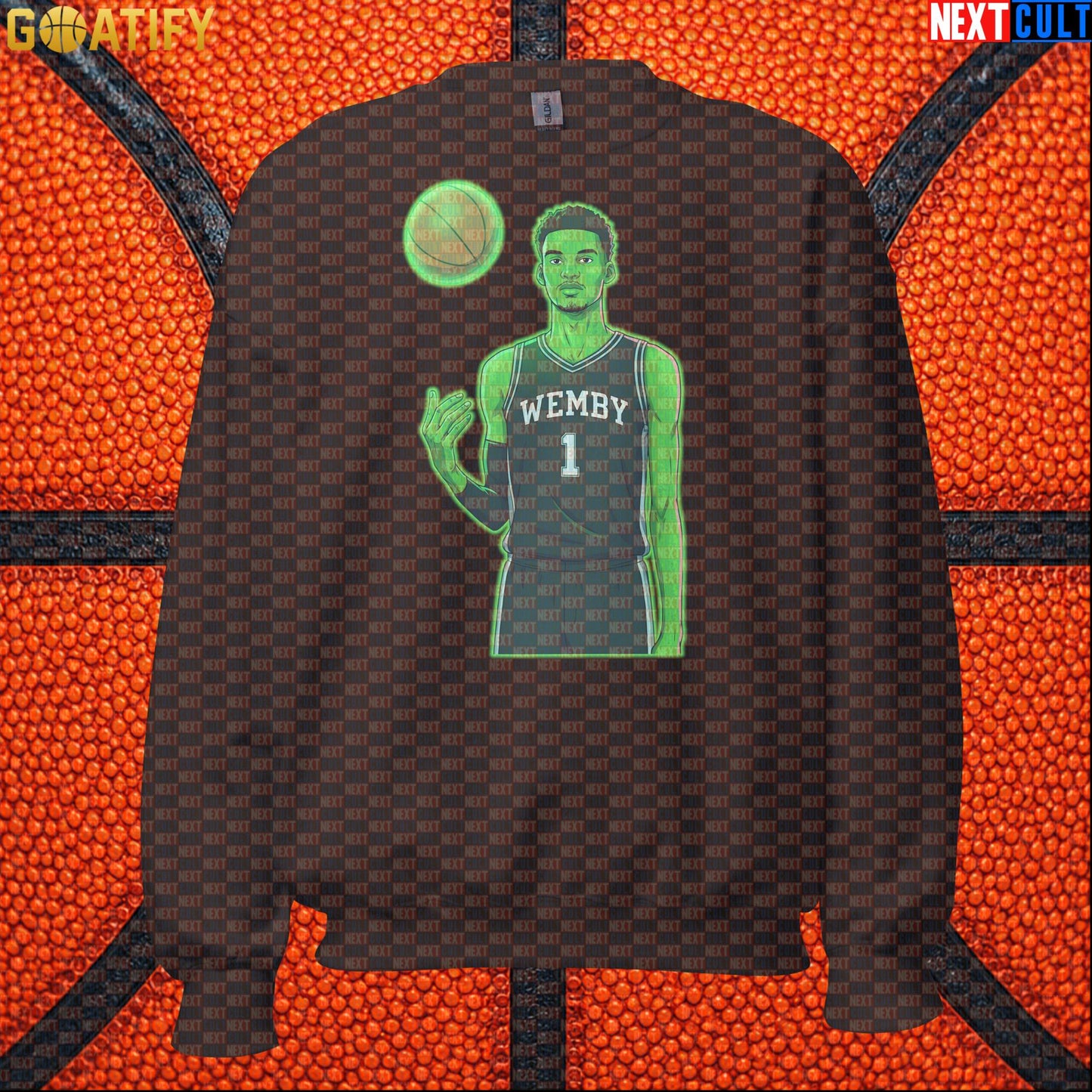 Basketball Sweatshirt Alien Wemby Sci-Fi Graphic for Spurs Fans, Winter Games and Gifts |  | ["Basketball", "France", "NBA", "San Antonio Spurs", "Victor Wembanyama", "Wemby"]