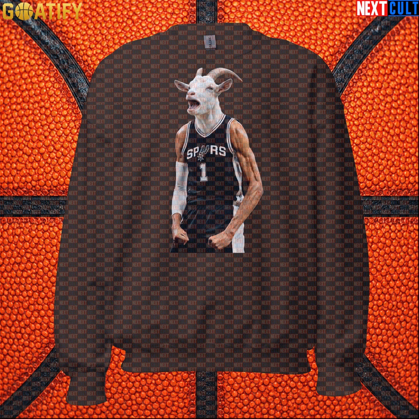 Sweatshirt Victor Wembanyama GOAT Basketball Crewneck for Spurs Fans Funny NBA Sports Gift | Sweatshirts | ["Basketball", "France", "NBA", "NCB", "San Antonio Spurs", "Victor Wembanyama", "Wemby"]