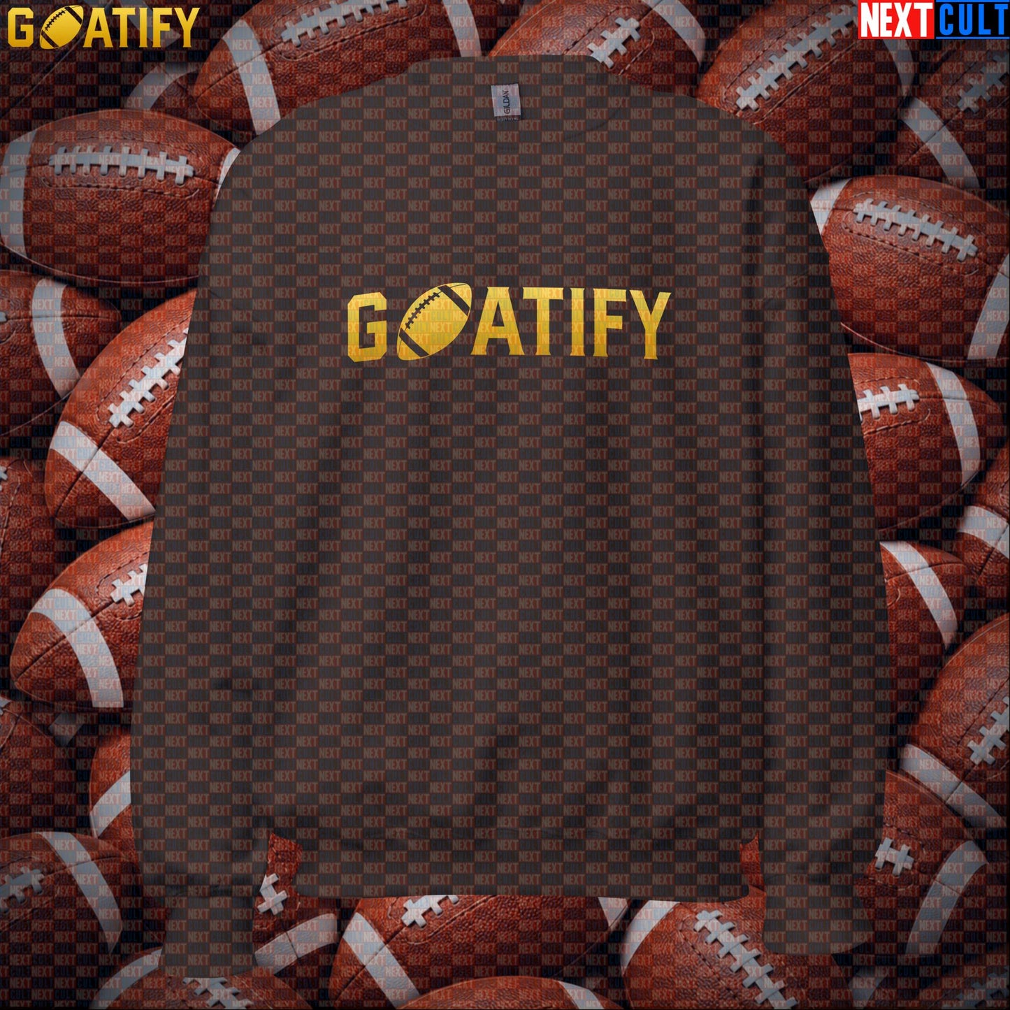 Sweatshirt GOATIFY Football GOAT Crewneck for NFL Fans Greatest of All Time Sports Gift | Sweatshirts | ["American Football", "NCB", "NFL"]