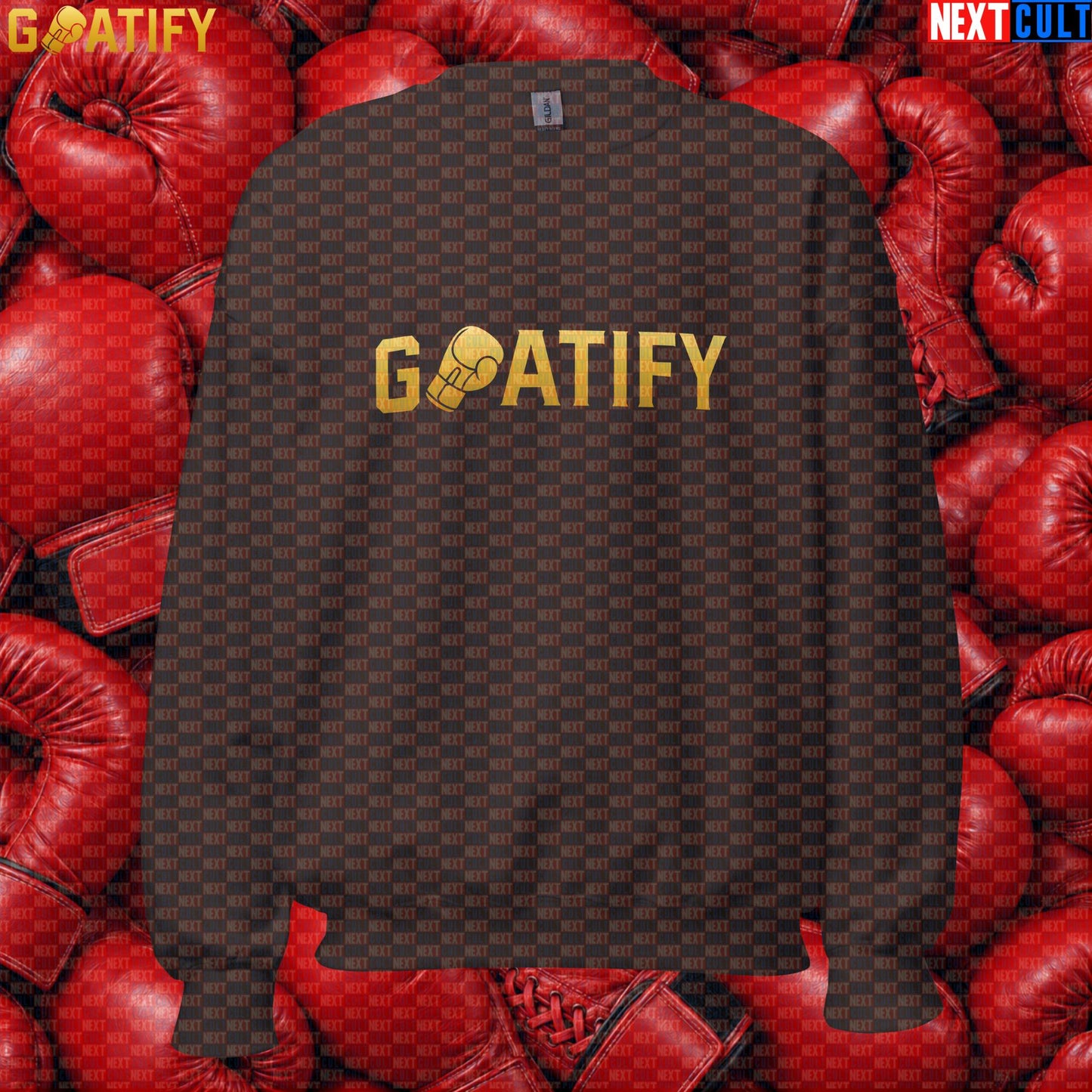 Boxing GOAT Sweatshirt GOATIFY Gold Fight Crewneck for Boxing Fans & Martial Arts Gifts | Sweatshirts | ["Boxing", "Martial Arts", "NCB"]