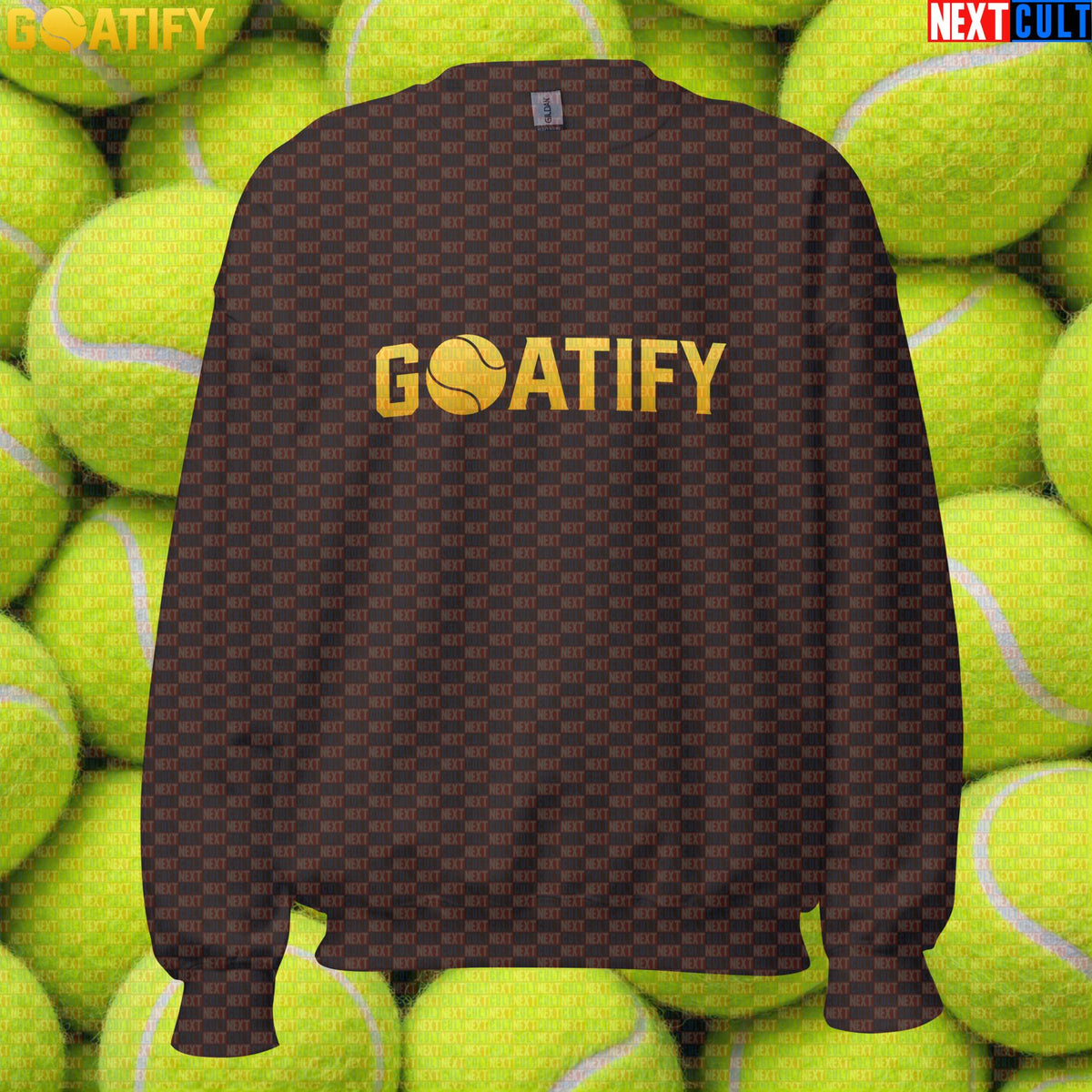 Tennis GOAT Sweatshirt Golden Ball Crewneck for Tennis & Padel Fans & Players | GOATIFY | Sweatshirts | ["NCB", "Padel", "Tennis"]