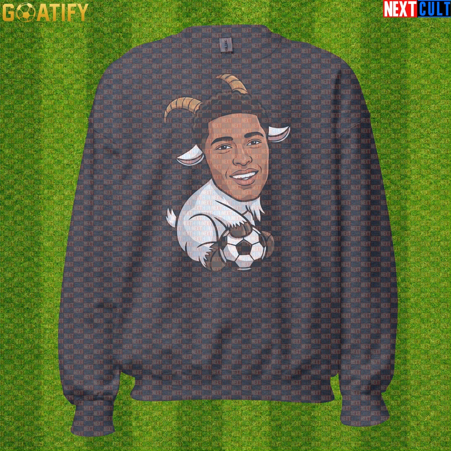 Jude Bellingham Sweatshirt – GOAT Football Crewneck for Madrid and England Supporters |  | ["Borussia Dortmund", "England", "Football", "Jude Bellingham", "Real Madrid", "Soccer"]