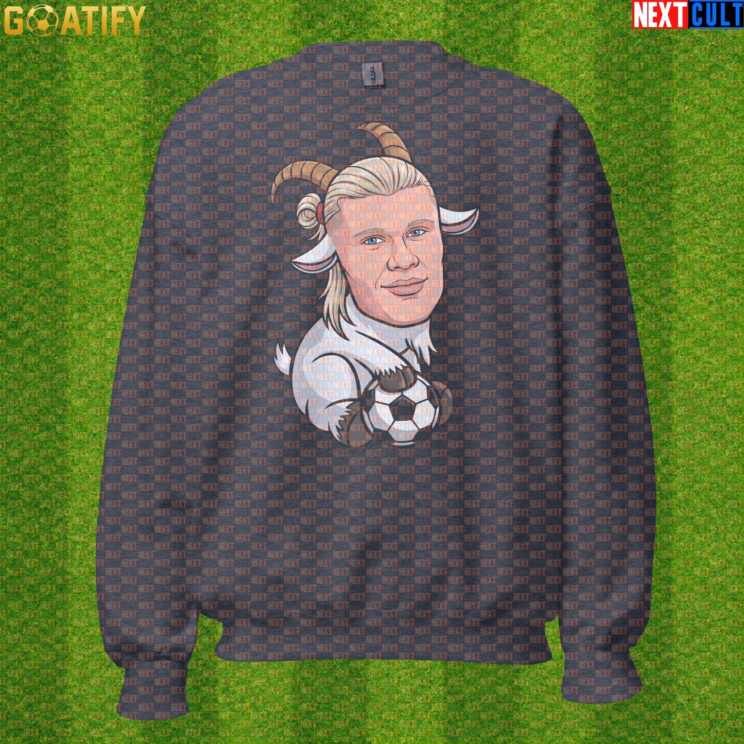 Erling Haaland Sweatshirt – Nordic GOAT Crewneck for Norway and Borussia Dortmund Fans |  | ["Borussia Dortmund", "Erling Haaland", "Football", "Manchester City", "Norway", "Soccer"]