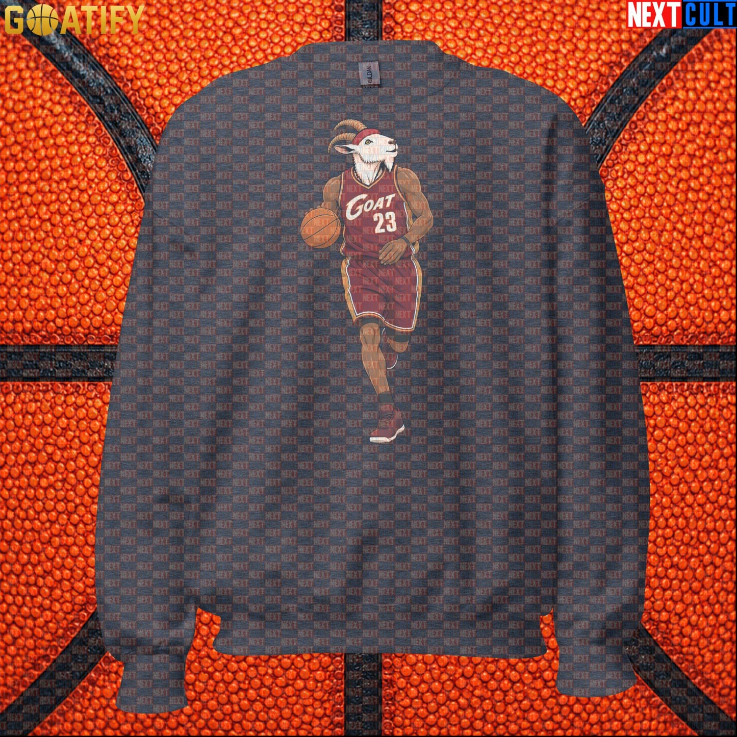 LeBron James Sweatshirt – Cleveland GOAT Crewneck Gift for Cavaliers Basketball Fans |  | ["Basketball", "Cleveland Cavaliers", "LeBron James", "NBA"]