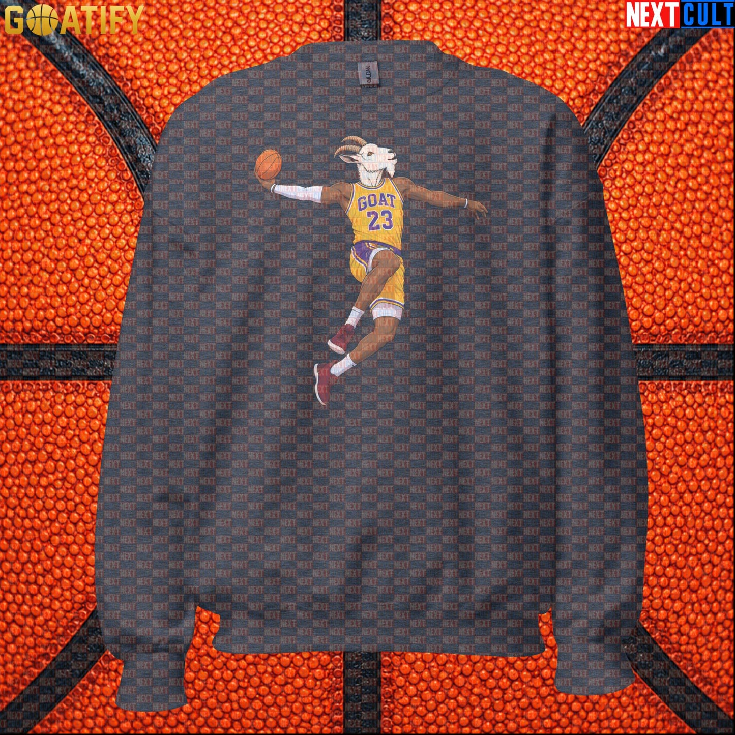 LeBron James Sweatshirt – Retro Lakers GOAT Dunk Crewneck Gift for NBA Basketball Fans |  | ["Basketball", "LeBron James", "Los Angeles Lakers", "NBA"]