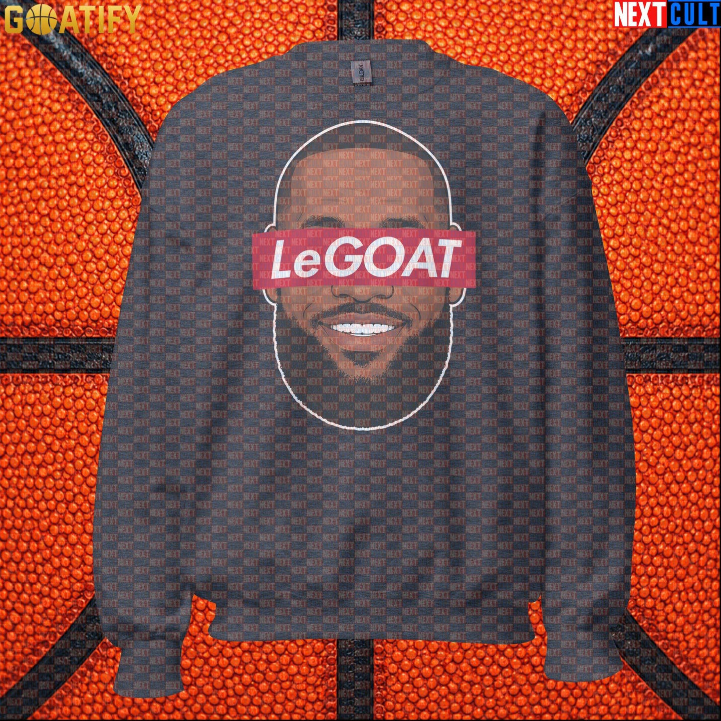 LeBron James Sweatshirt – Retro LeGOAT Crewneck Gift for NBA Fans and Basketball Collectors |  | ["Basketball", "Cleveland Cavaliers", "LeBron James", "Los Angeles Lakers", "Miami Heat", "NBA"]