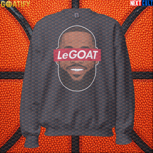 LeBron James Sweatshirt – Retro LeGOAT Crewneck Gift for NBA Fans and Basketball Collectors |  | ["Basketball", "Cleveland Cavaliers", "LeBron James", "Los Angeles Lakers", "Miami Heat", "NBA"]