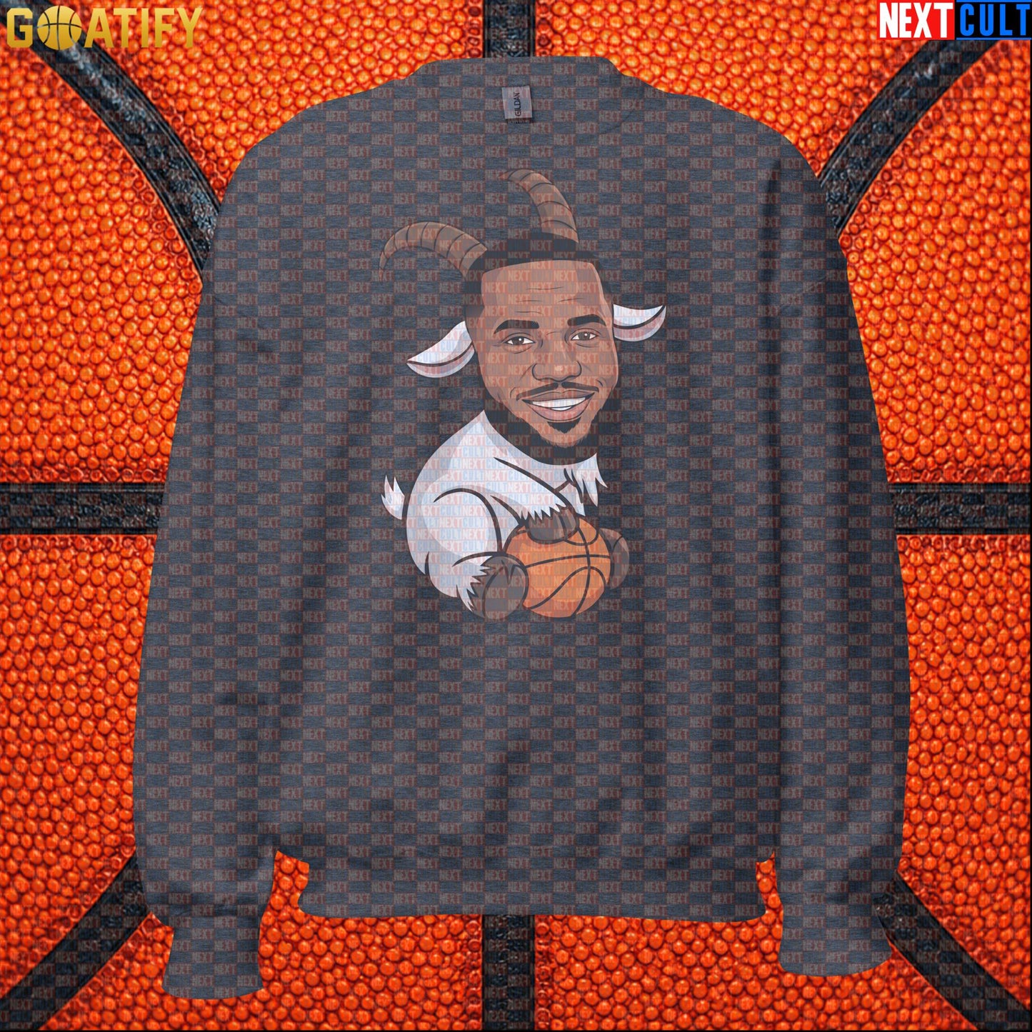 LeBron James Sweatshirt – LeGOAT Basketball Crewneck Gift for NBA Fans and Collectors |  | ["Basketball", "Cleveland Cavaliers", "LeBron James", "Los Angeles Lakers", "Miami Heat", "NBA"]
