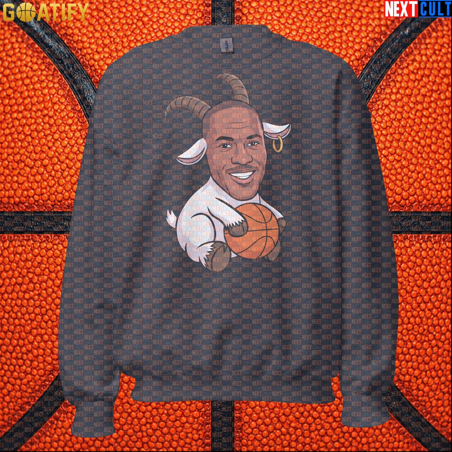 Michael Jordan Sweatshirt - GOAT Chicago Bulls Basketball Crewneck Gift for Jordan NBA Fans |  | ["Basketball", "Chicago Bulls", "Michael Jordan", "NBA"]