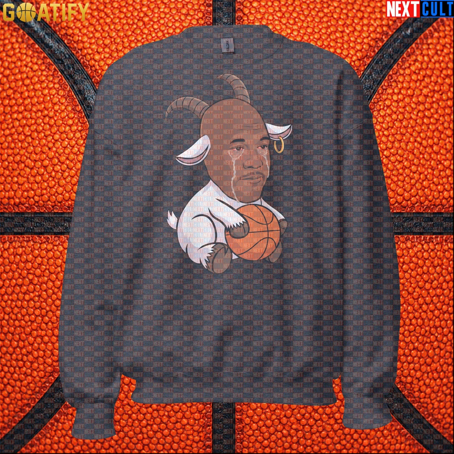 Michael Jordan Sweatshirt - Crying Jordan GOAT Meme Crewneck Gift for Chicago Bulls NBA Fans |  | ["Basketball", "Chicago Bulls", "Michael Jordan", "NBA"]