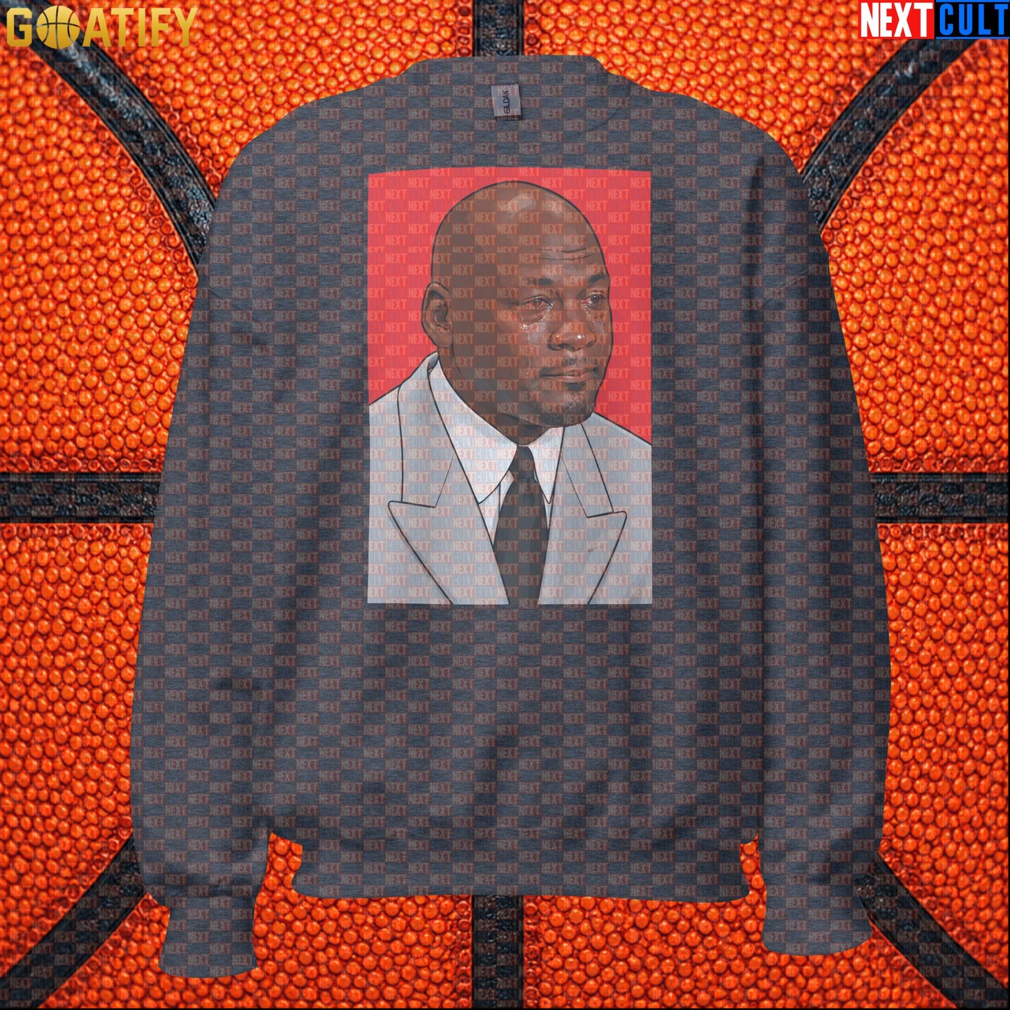 Michael Jordan Sweatshirt Crying Jordan Meme Crewneck Gift for Chicago Bulls NBA Fans |  | ["Basketball", "Chicago Bulls", "Michael Jordan", "NBA"]