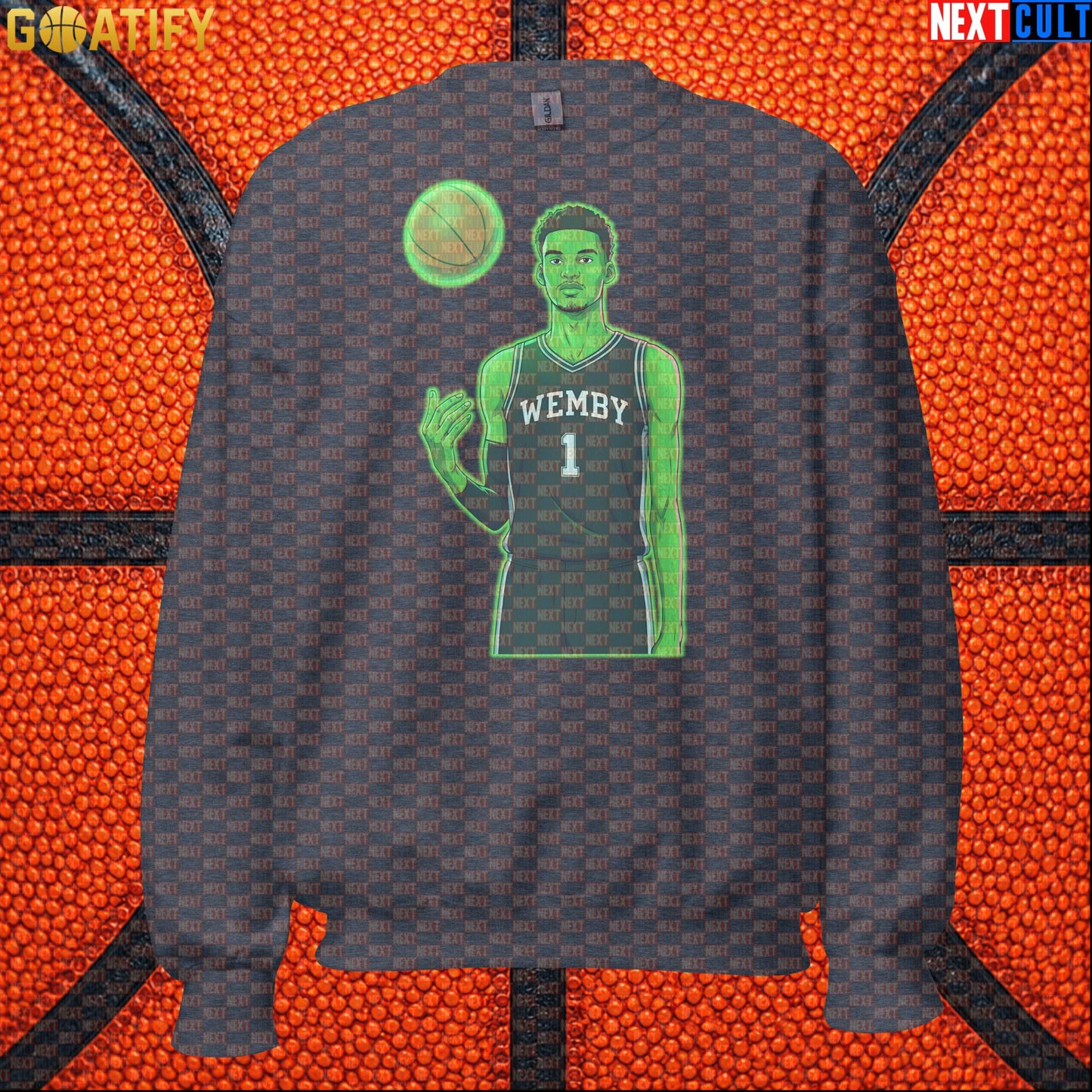 Basketball Sweatshirt Alien Wemby Sci-Fi Graphic for Spurs Fans, Winter Games and Gifts |  | ["Basketball", "France", "NBA", "San Antonio Spurs", "Victor Wembanyama", "Wemby"]