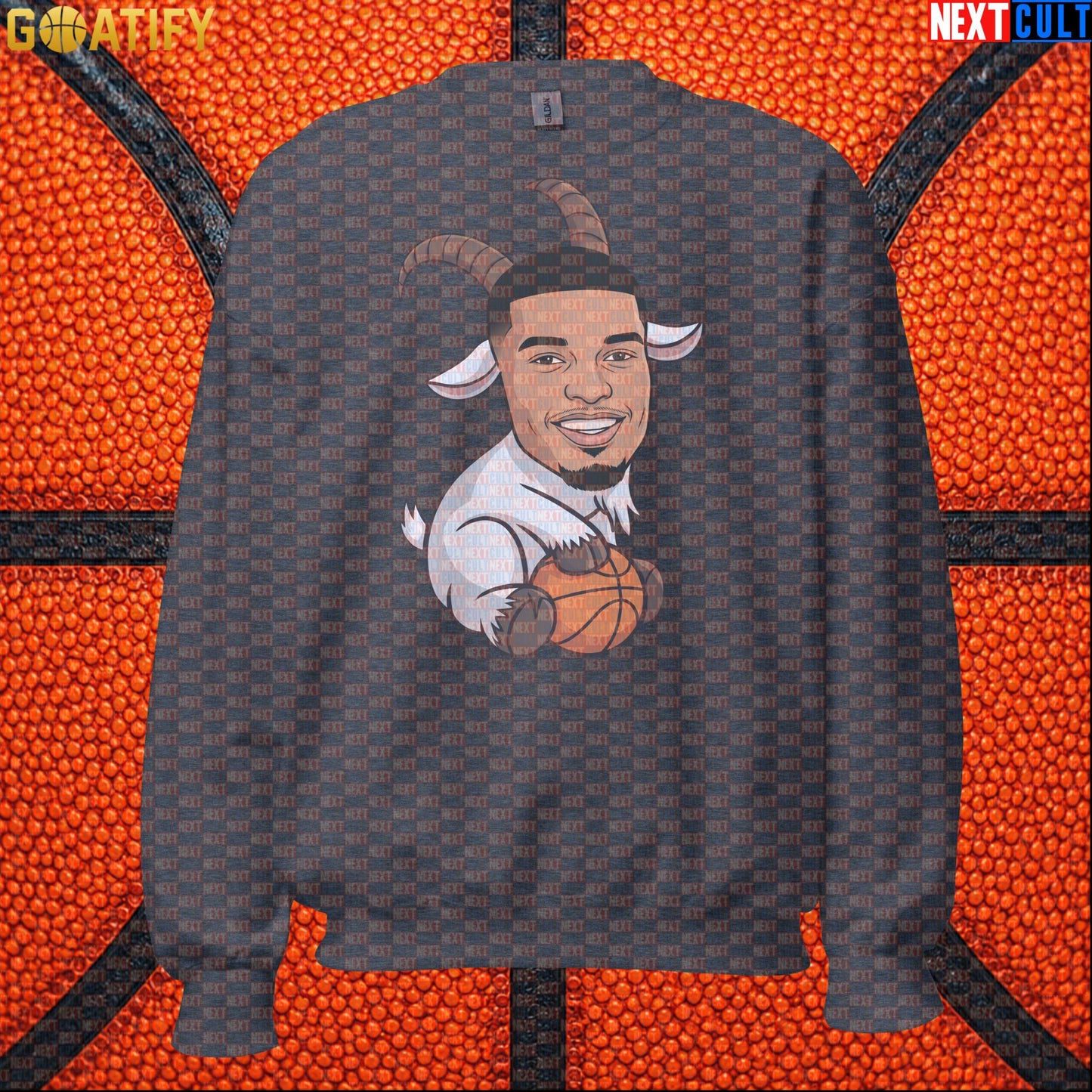 Basketball Sweatshirt Victor Wembanyama GOAT Cartoon for Spurs Fans, NBA Game Day Crewneck |  | ["Basketball", "France", "NBA", "San Antonio Spurs", "Victor Wembanyama", "Wemby"]