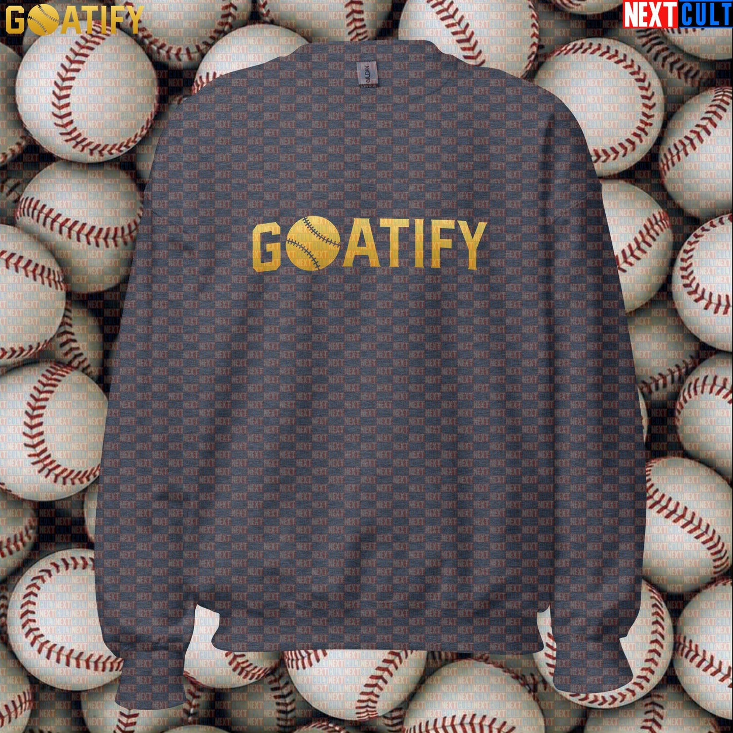 Sweatshirt GOATIFY Baseball GOAT Crewneck for MLB Fans Greatest of All Time Sports Gift | Sweatshirts | ["Baseball", "MLB", "NCB"]