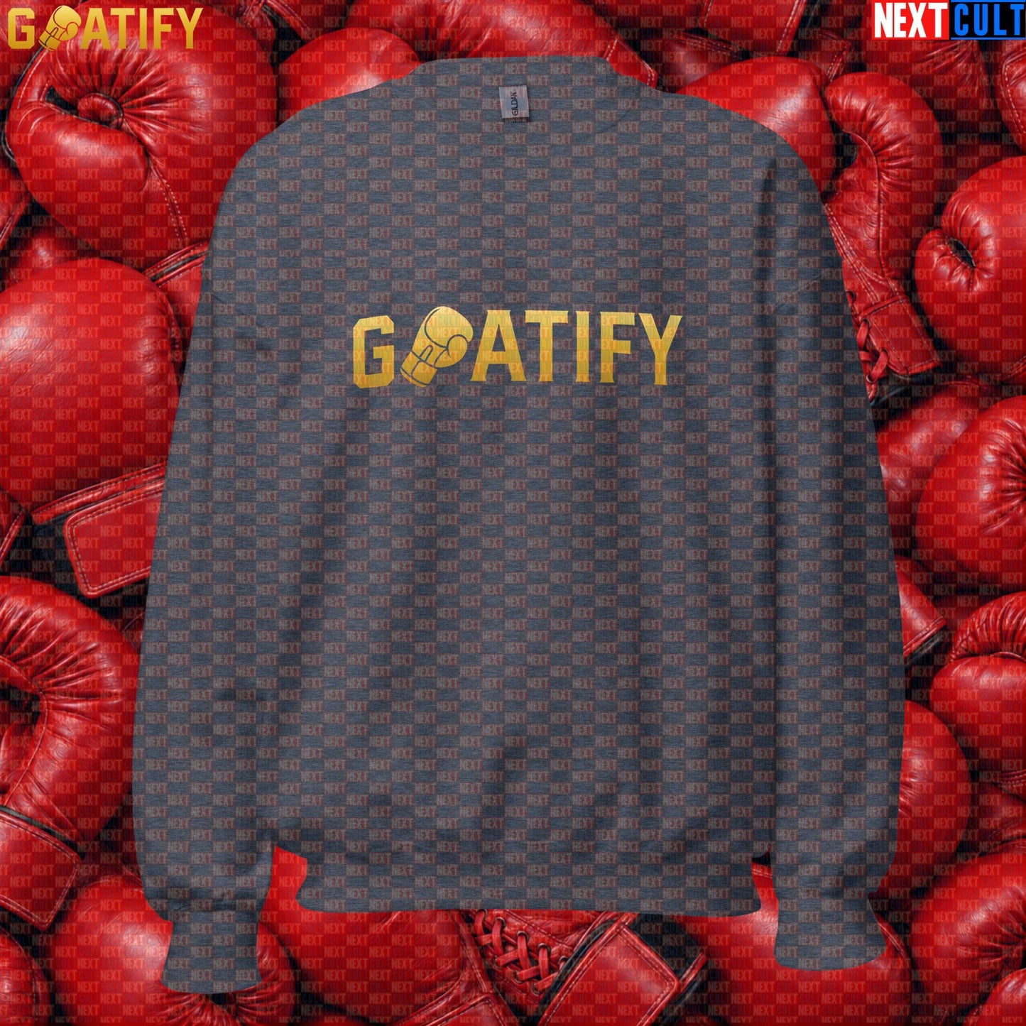 Boxing GOAT Sweatshirt GOATIFY Gold Fight Crewneck for Boxing Fans & Martial Arts Gifts | Sweatshirts | ["Boxing", "Martial Arts", "NCB"]