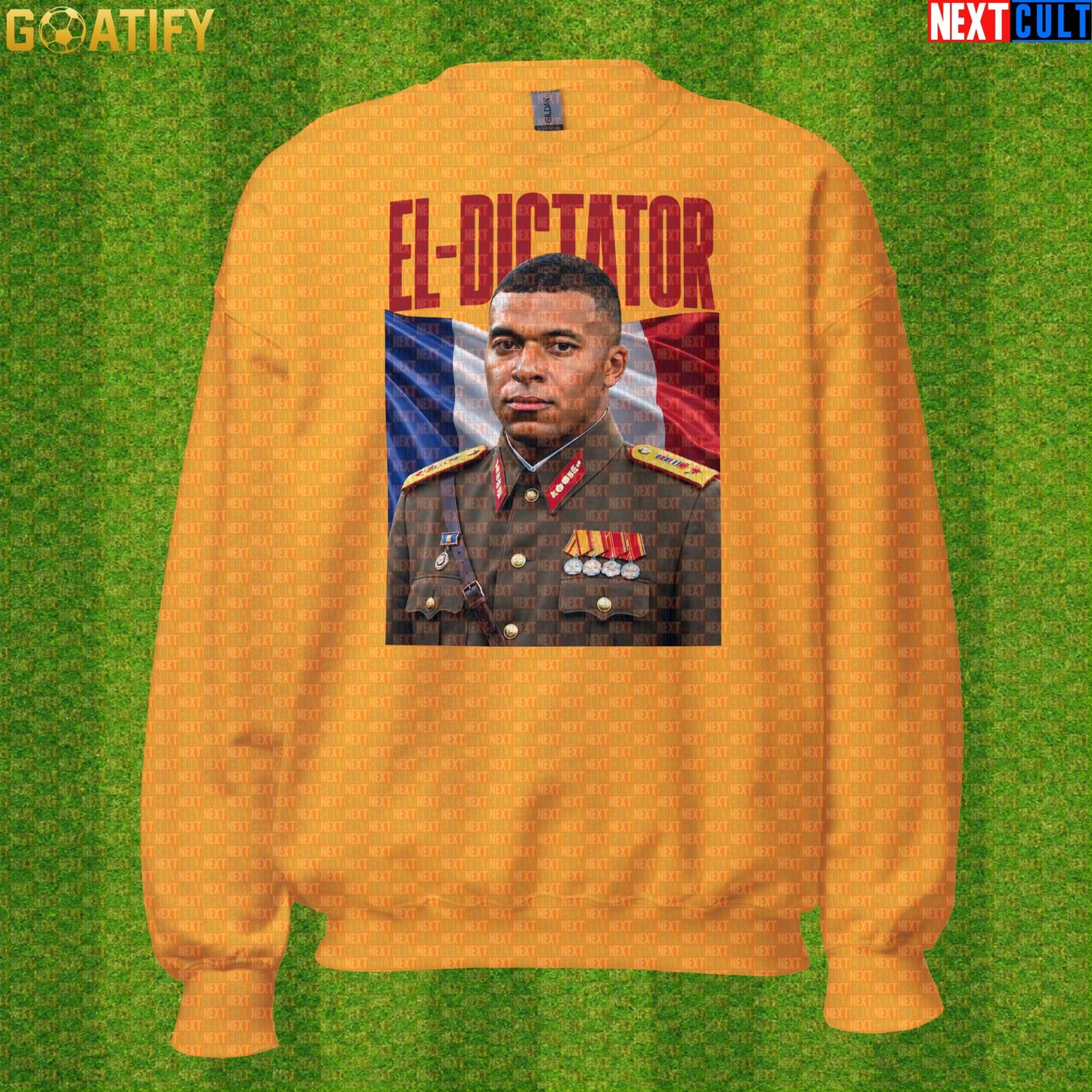 Kylian Mbappe Sweatshirt – El Dictator Retro Soccer Crewneck for France and PSG Fans |  | ["Football", "France", "Kylian Mbappe", "PSG", "Real Madrid", "Soccer"]